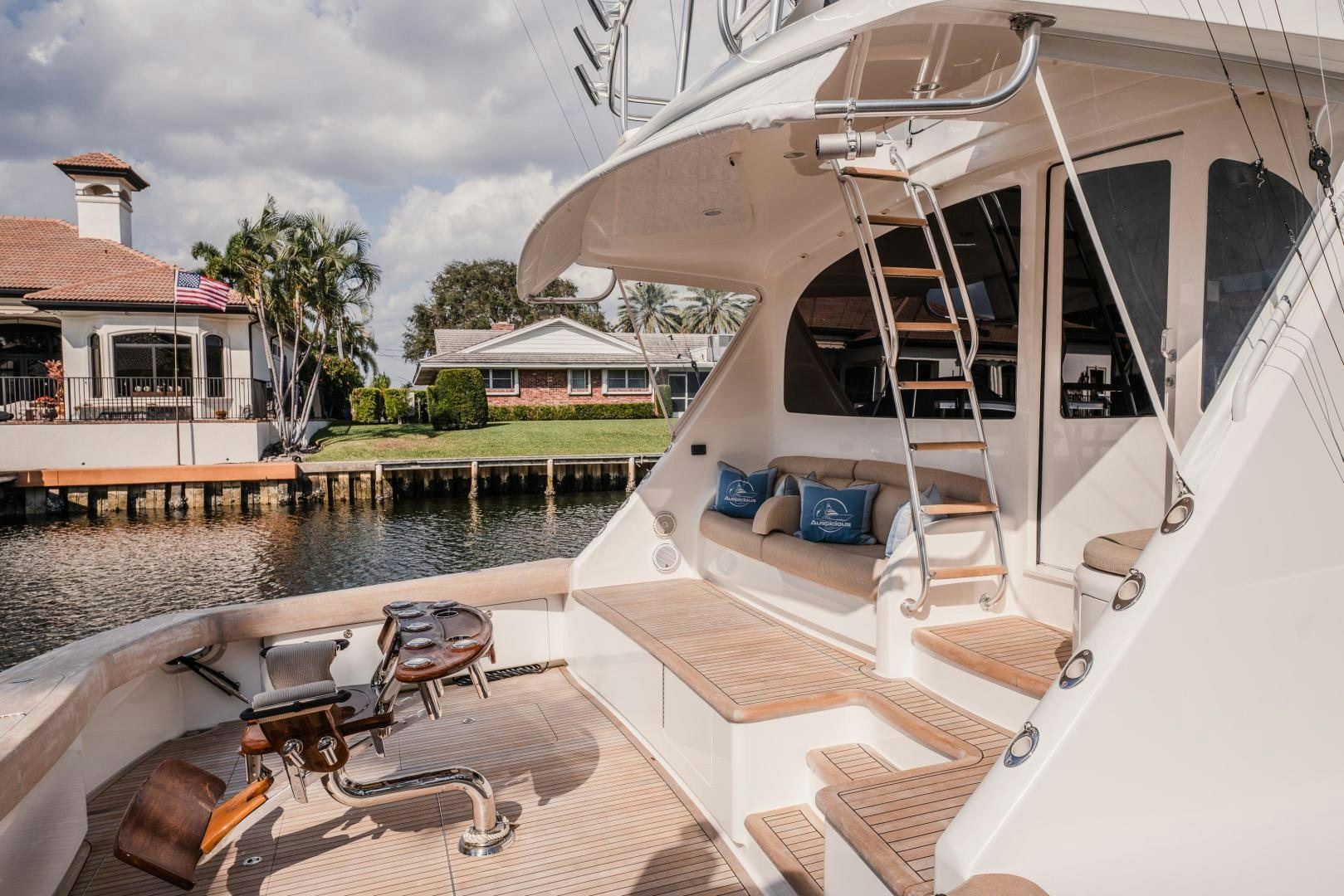 a boat on the water aboard AUSPICIOUS Yacht for Sale