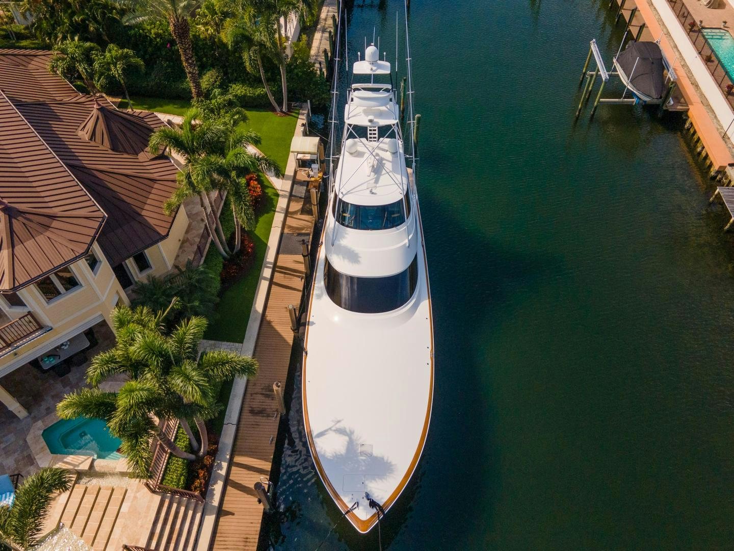 a boat on the water aboard AUSPICIOUS Yacht for Sale