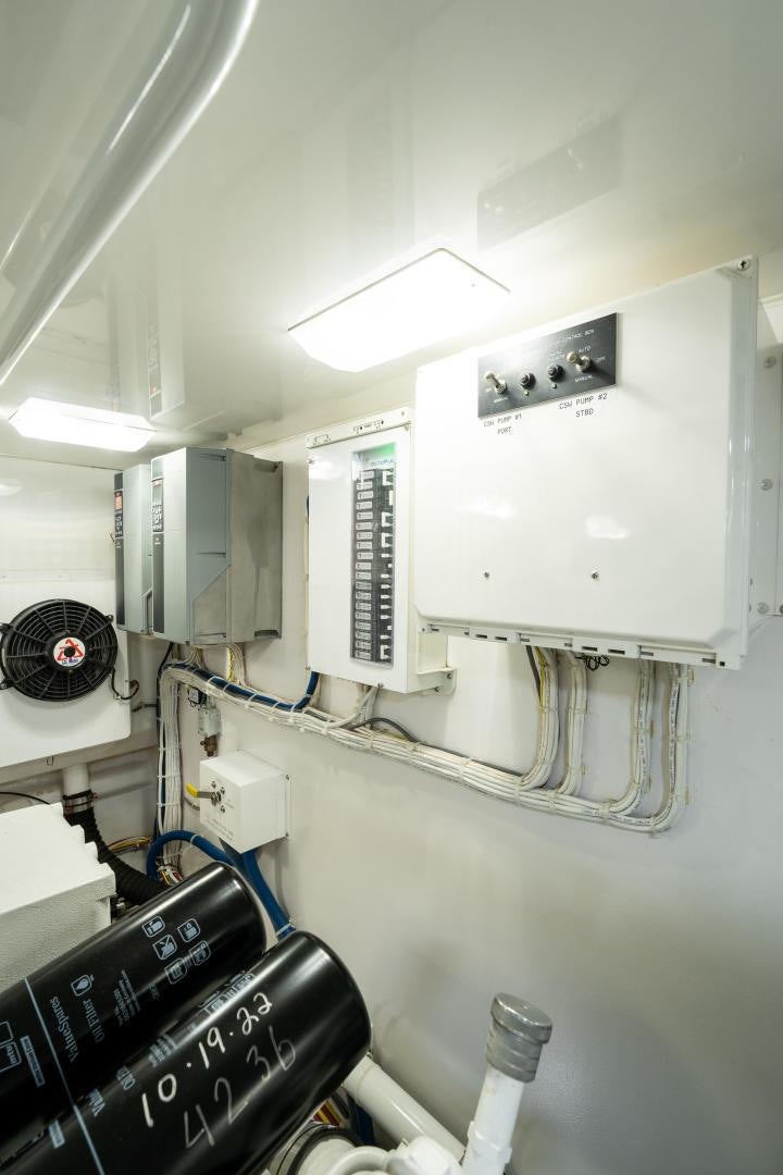 a white machine with wires aboard AUSPICIOUS Yacht for Sale