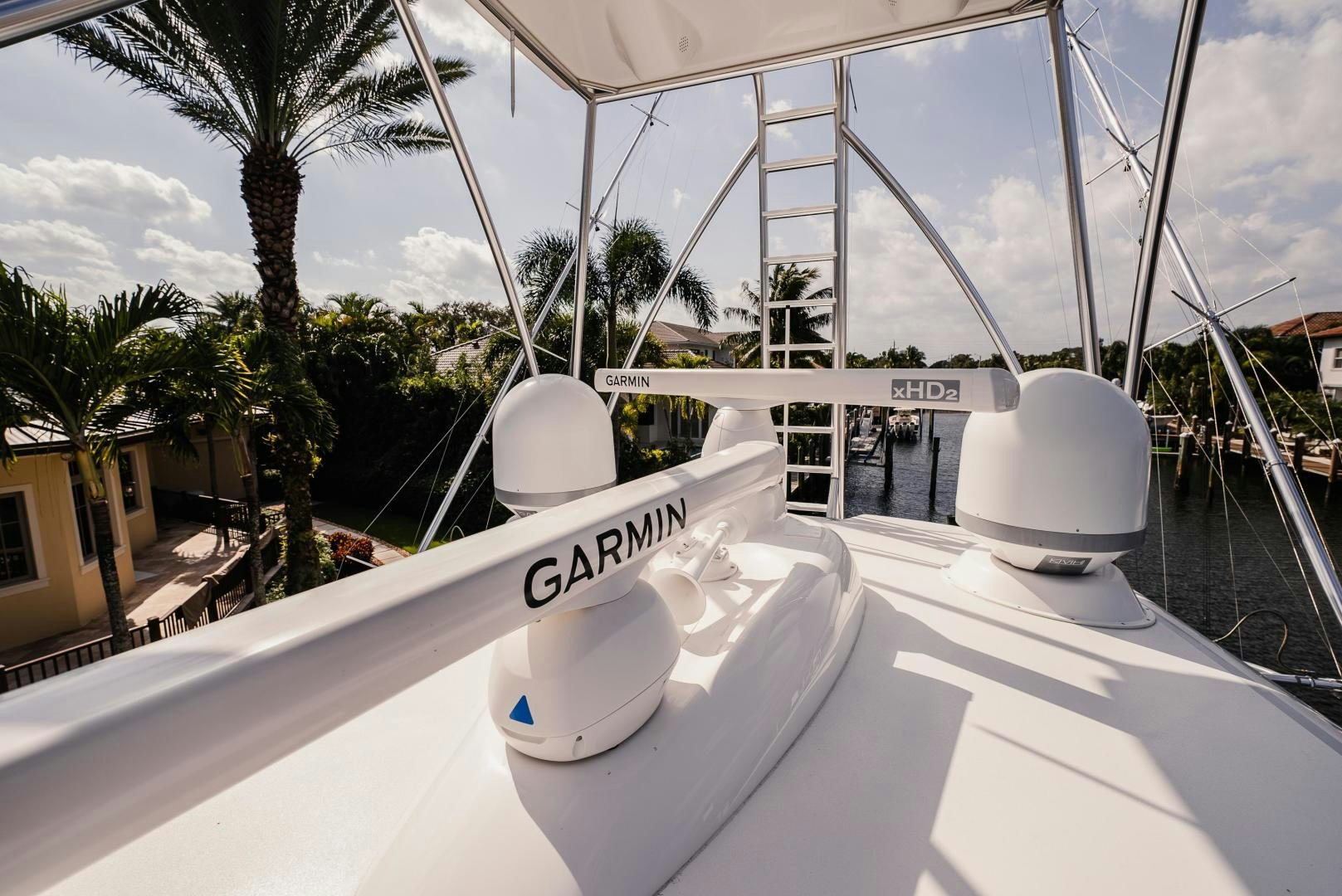 a white boat on a white surface aboard AUSPICIOUS Yacht for Sale