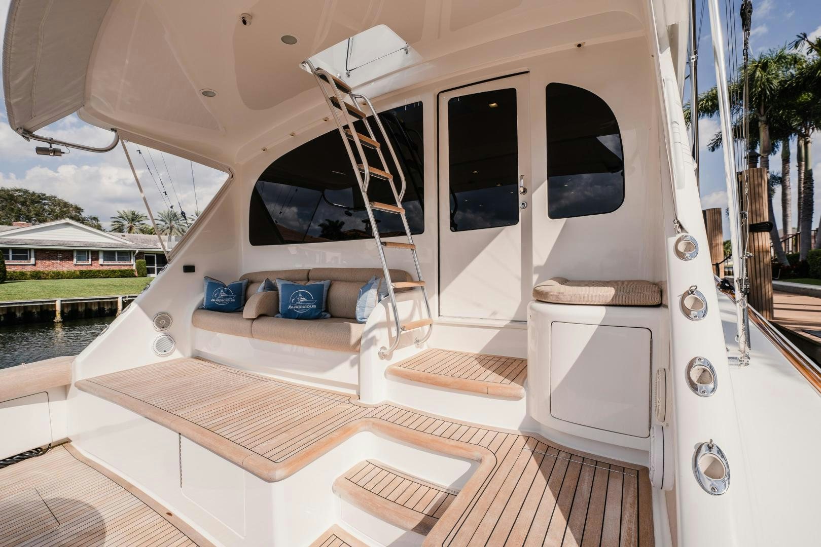 a boat on the water aboard AUSPICIOUS Yacht for Sale