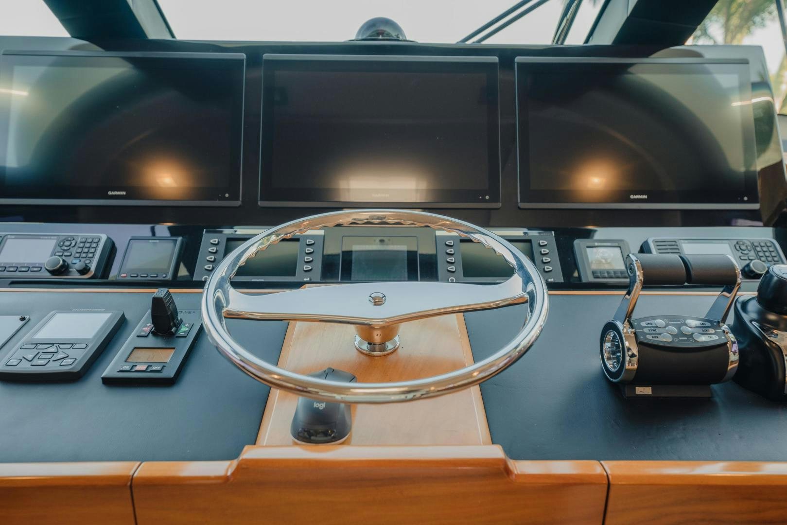 a close-up of a device aboard AUSPICIOUS Yacht for Sale