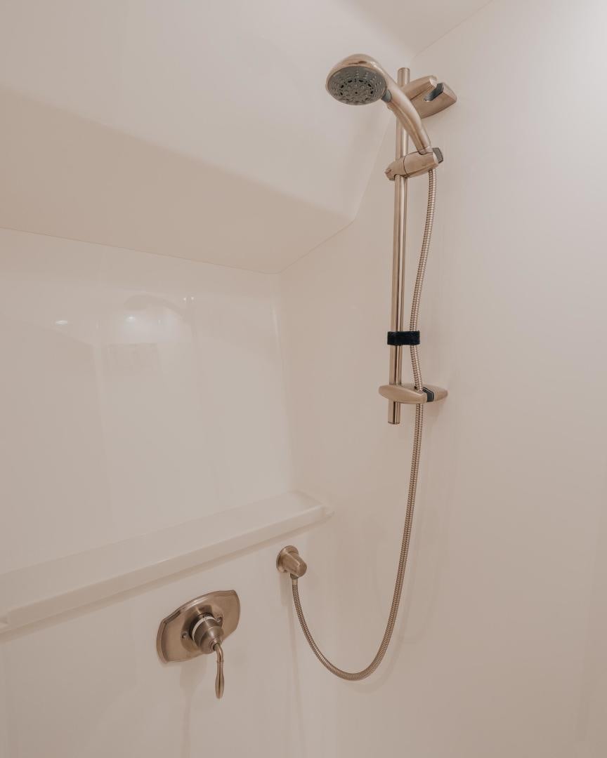 a shower head with a wire aboard AUSPICIOUS Yacht for Sale