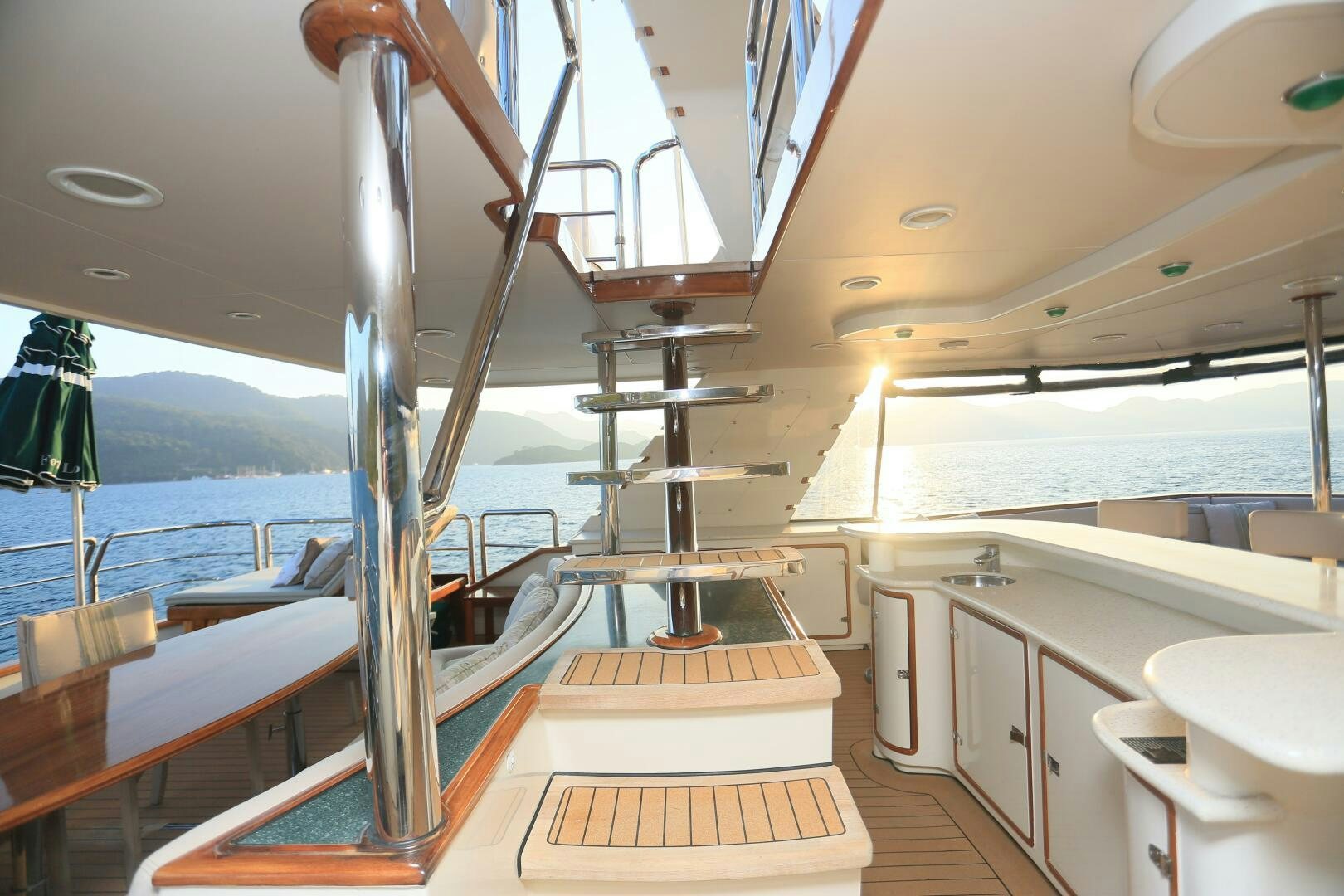 a boat with a ladder aboard FORTY LOVE Yacht for Sale