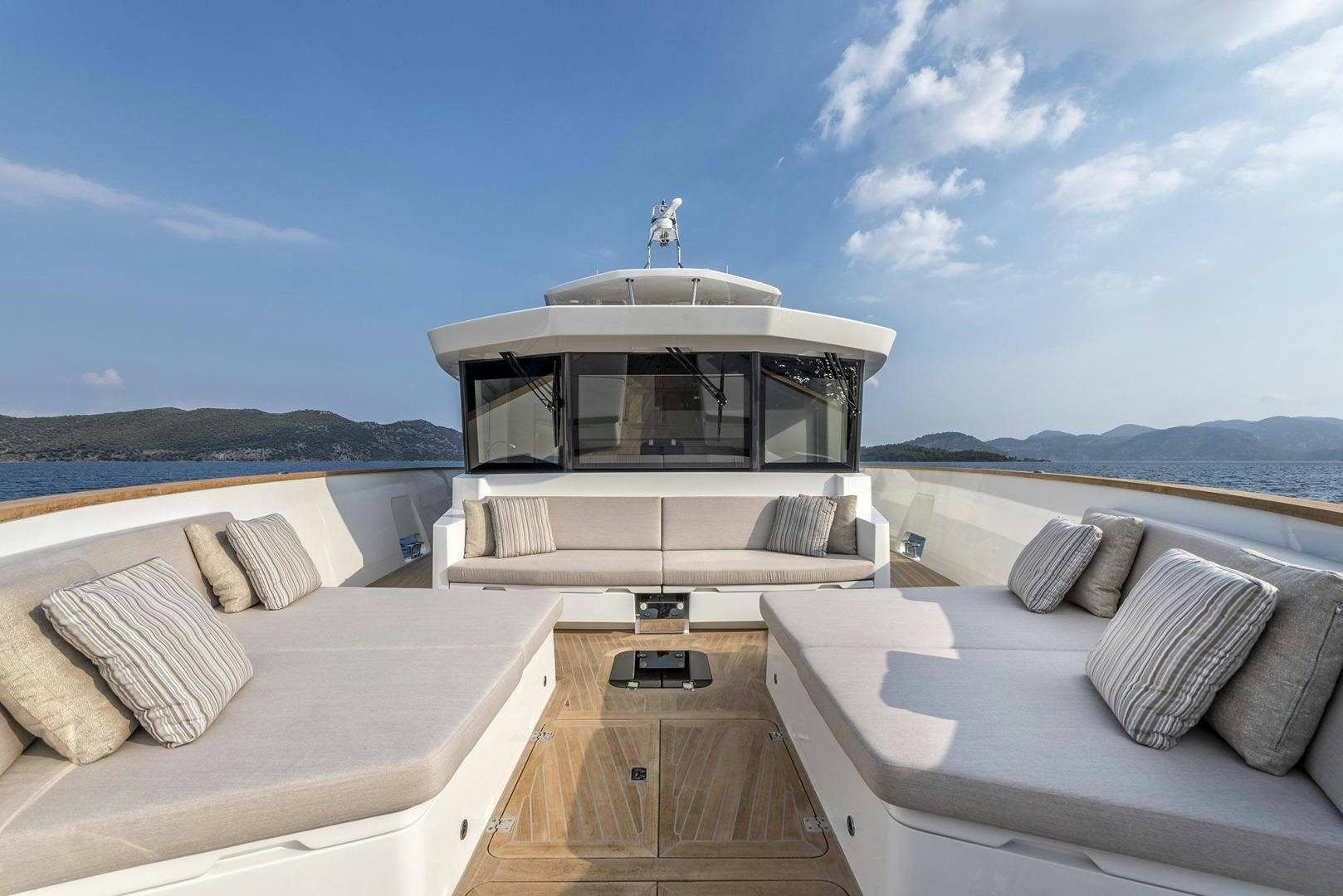 a boat on a boat aboard 26XP HULL 24 Yacht for Sale