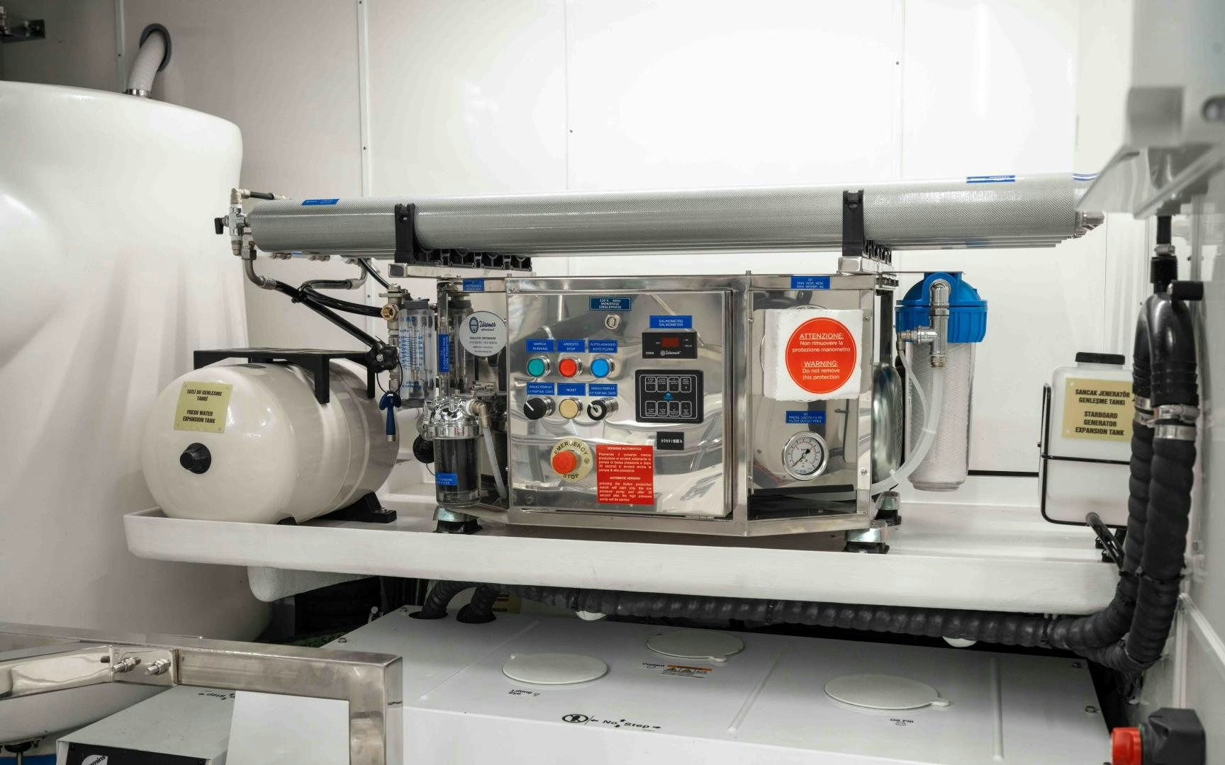 a machine with a blue light aboard C3 Yacht for Sale