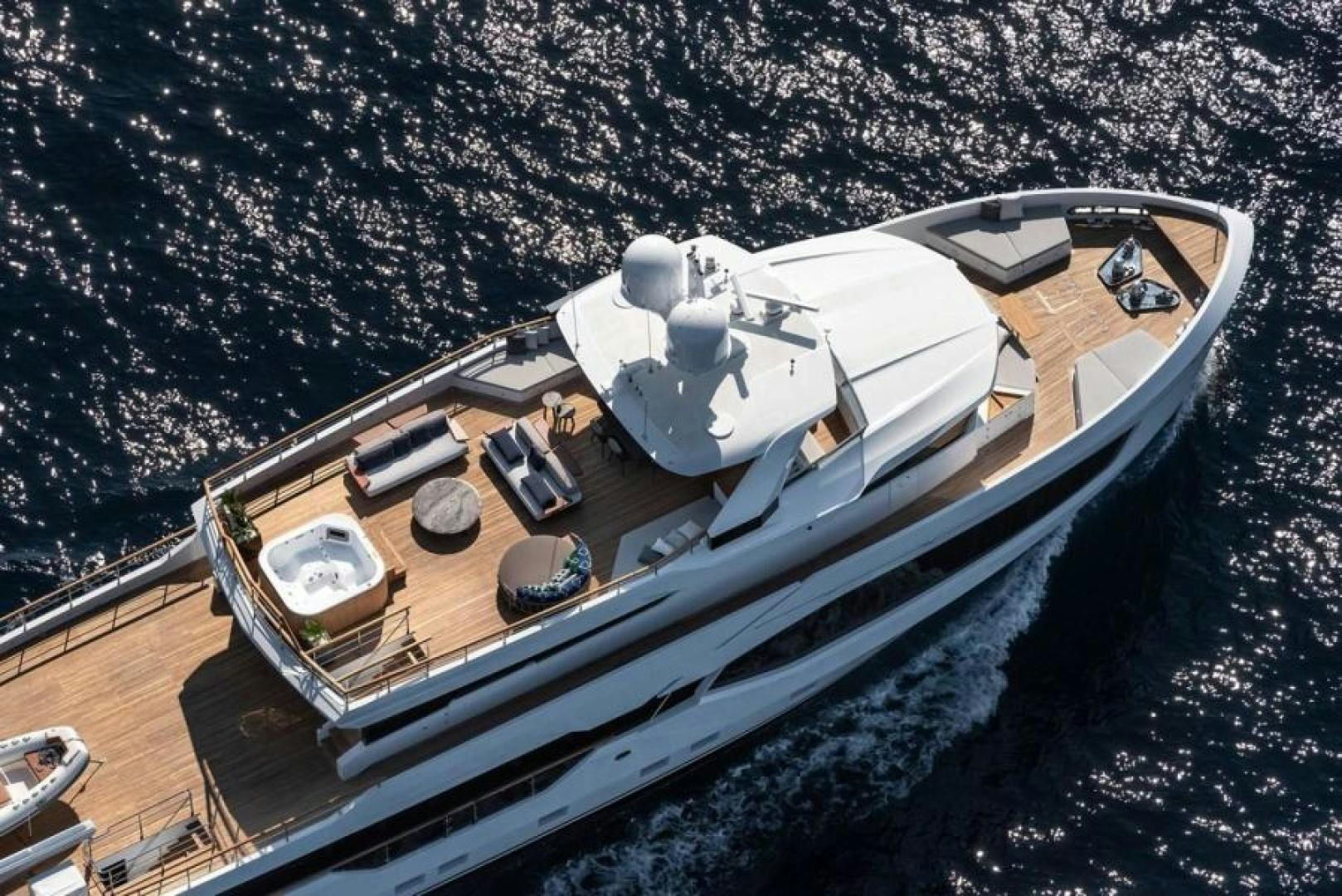 a high angle view of a boat aboard NUMARINE 37XP 17 Yacht for Sale