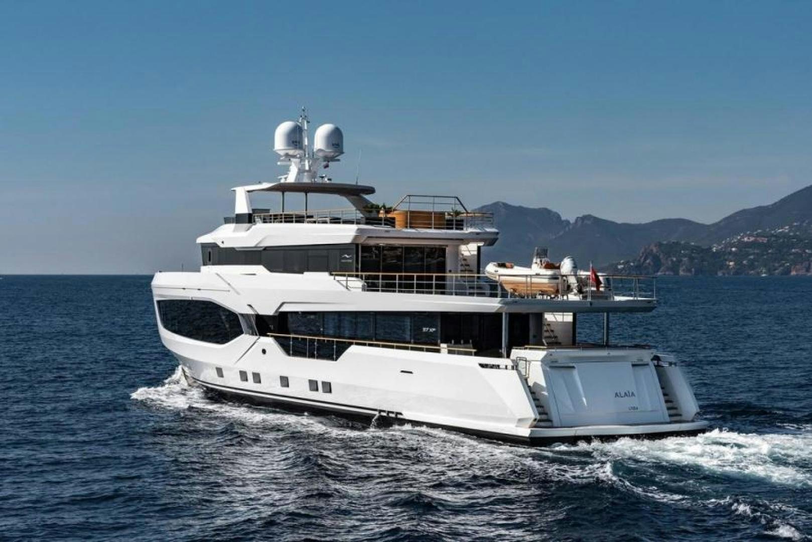 a large boat on the water aboard NUMARINE 37XP 17 Yacht for Sale