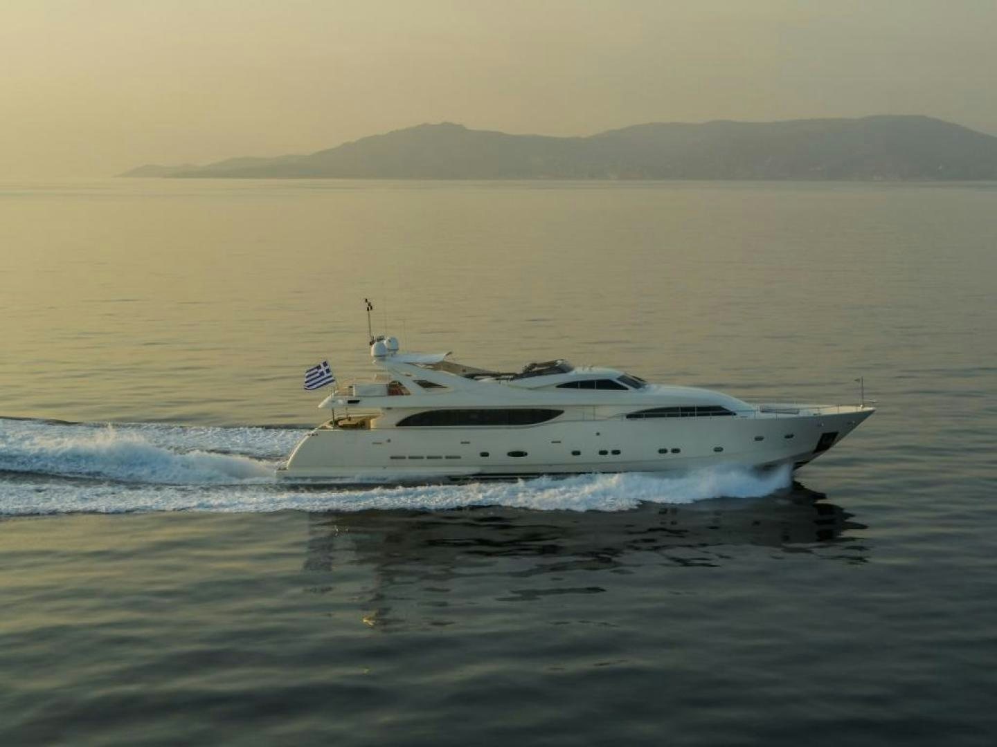 a boat in the water aboard CHAMPAGNE & CAVIAR Yacht for Sale