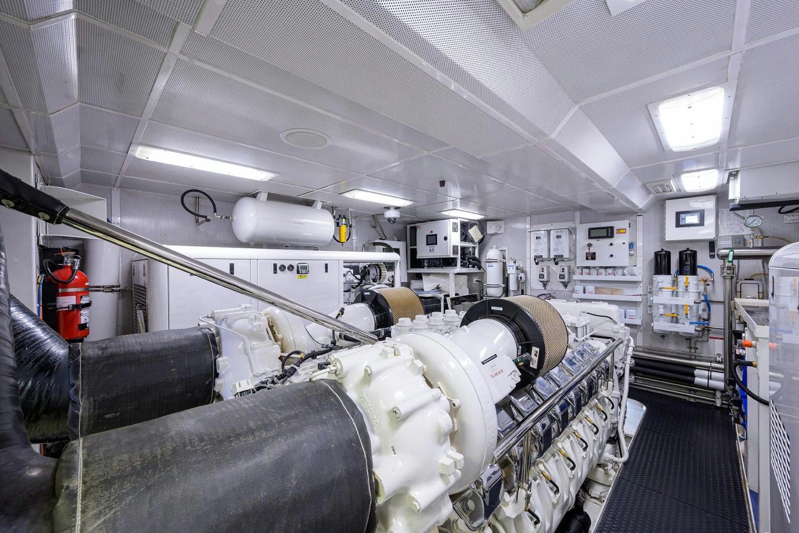 inside view of a factory aboard SEANASH Yacht for Sale