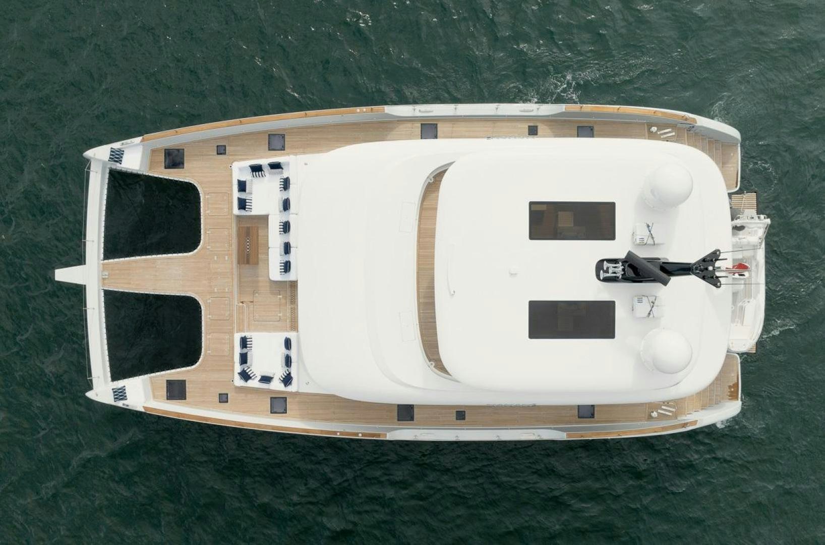 a white and black robot aboard SANDY II Yacht for Sale