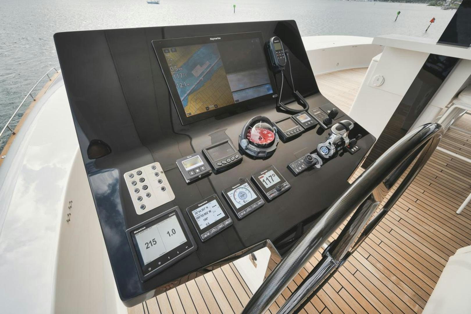 a close-up of a computer aboard SANDY II Yacht for Sale