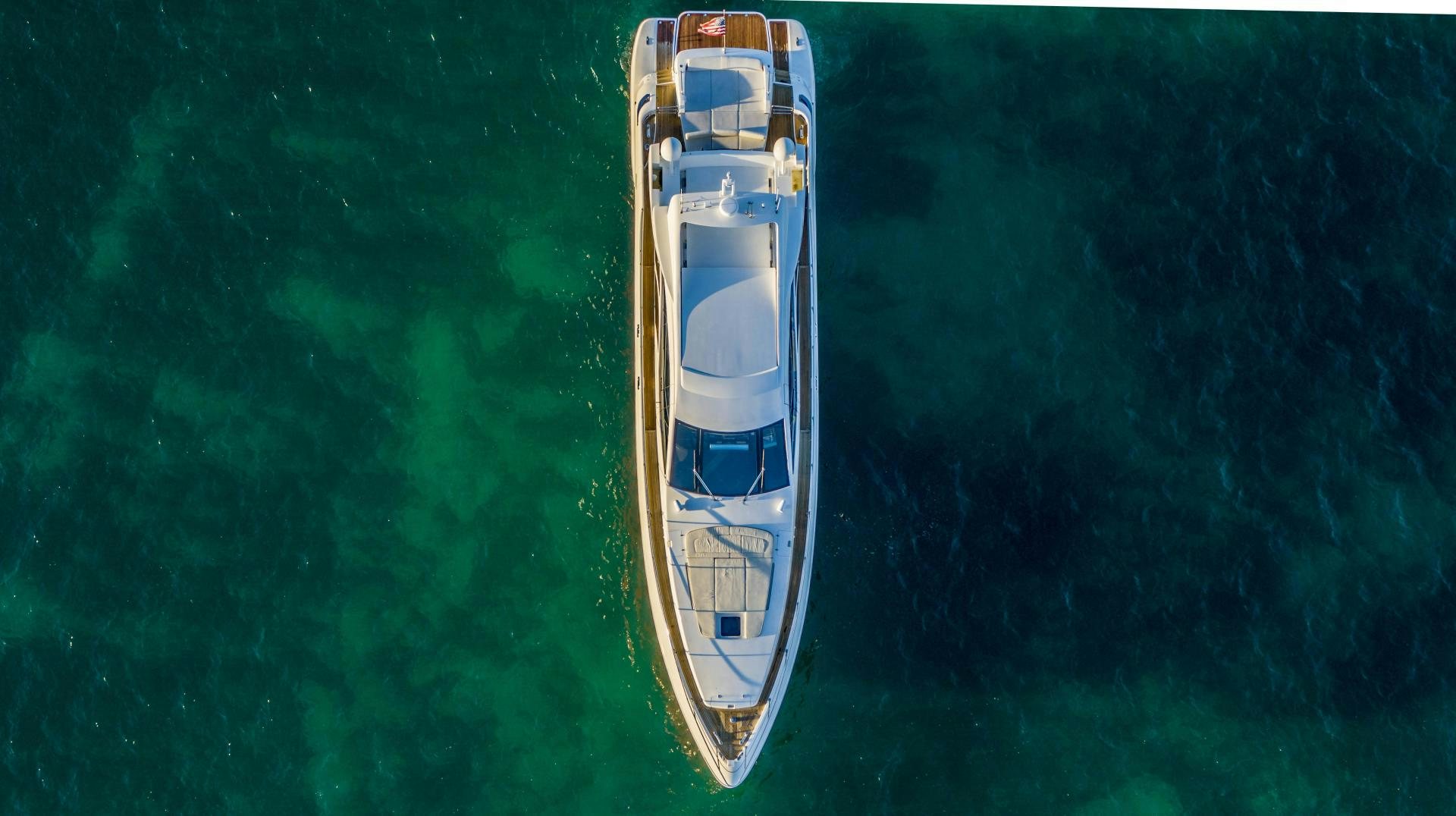 a large ship in the water aboard PLANE II SEA Yacht for Sale