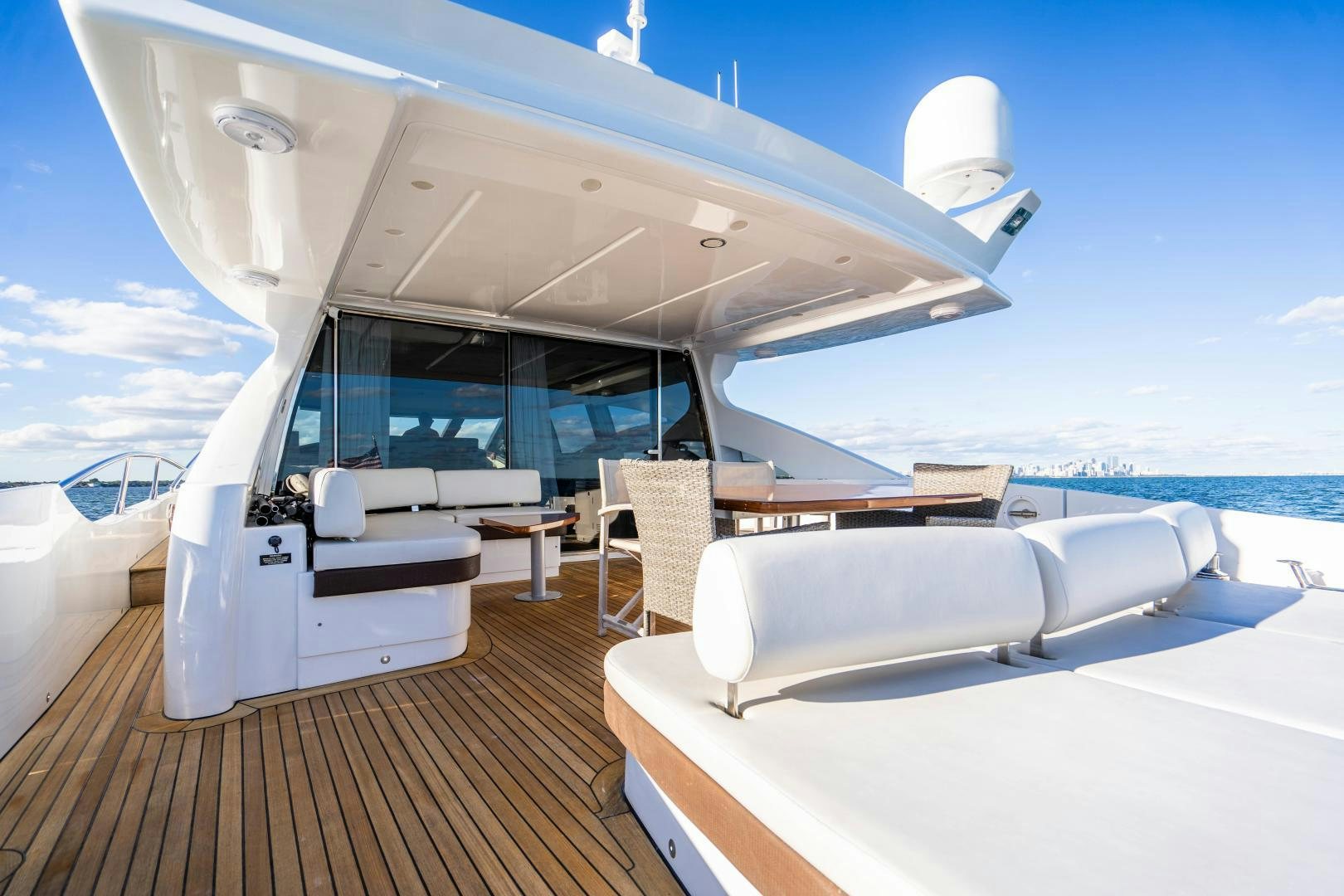 a boat on a deck aboard PLANE II SEA Yacht for Sale