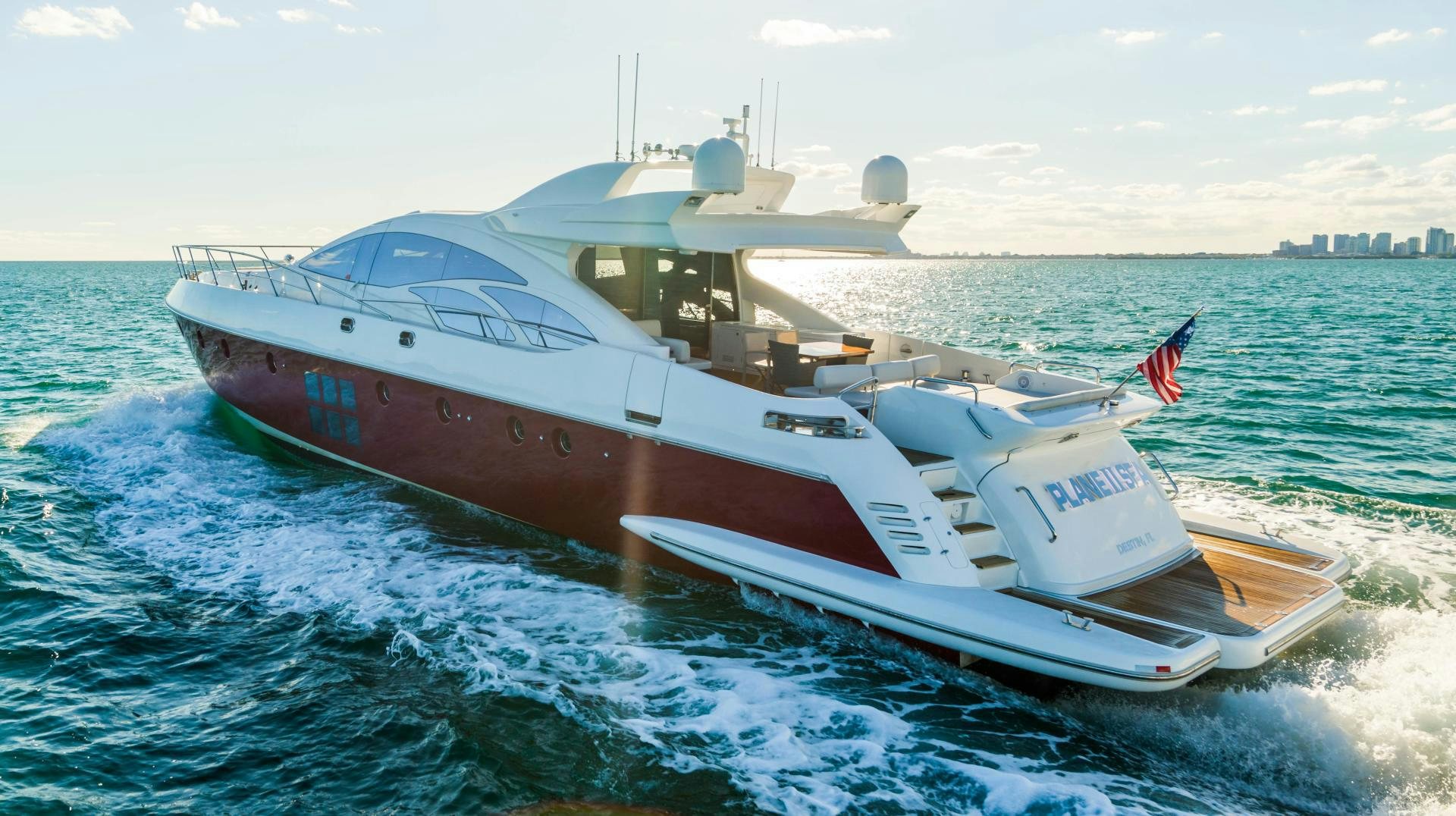 a boat on the water aboard PLANE II SEA Yacht for Sale