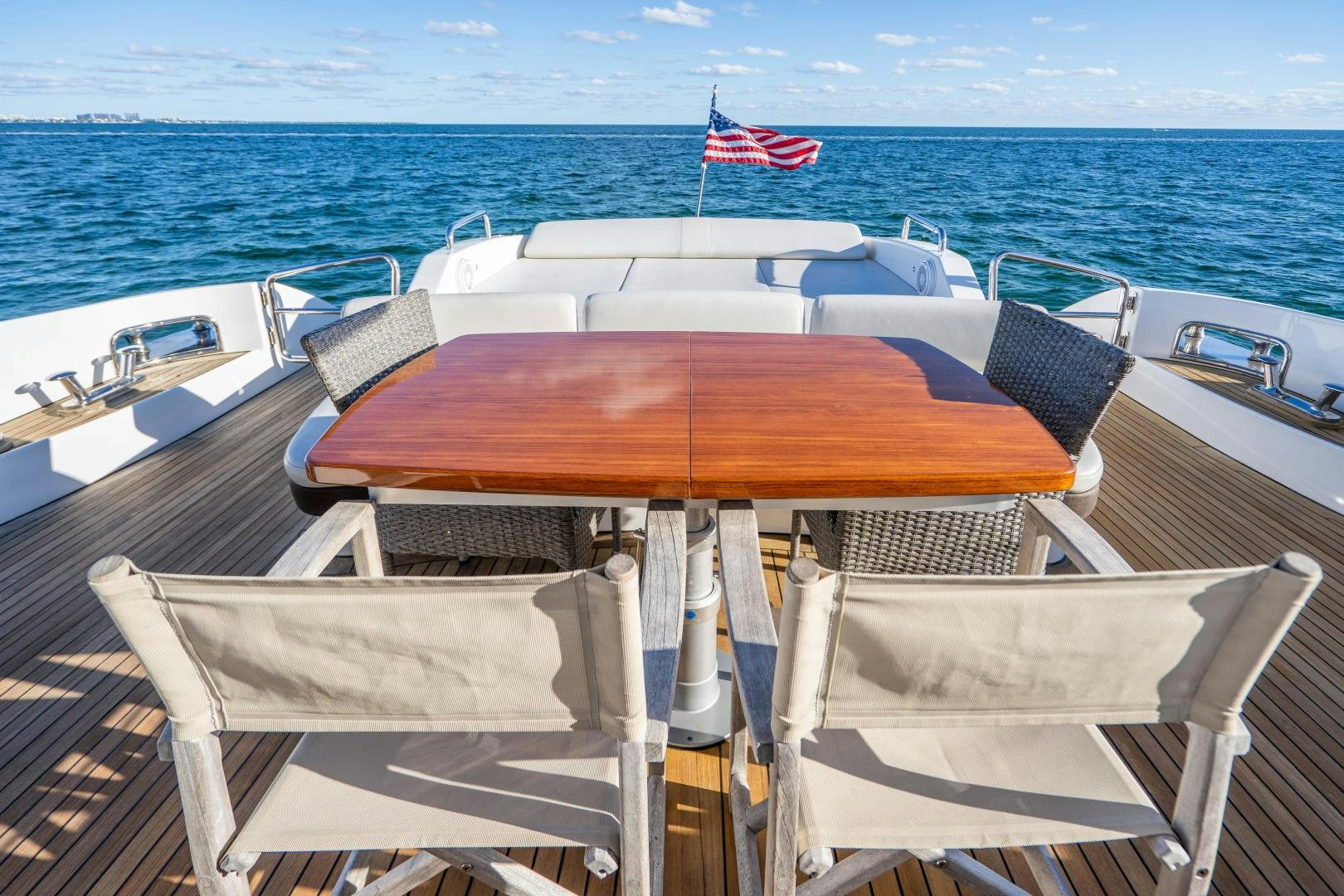 a boat on a deck aboard PLANE II SEA Yacht for Sale