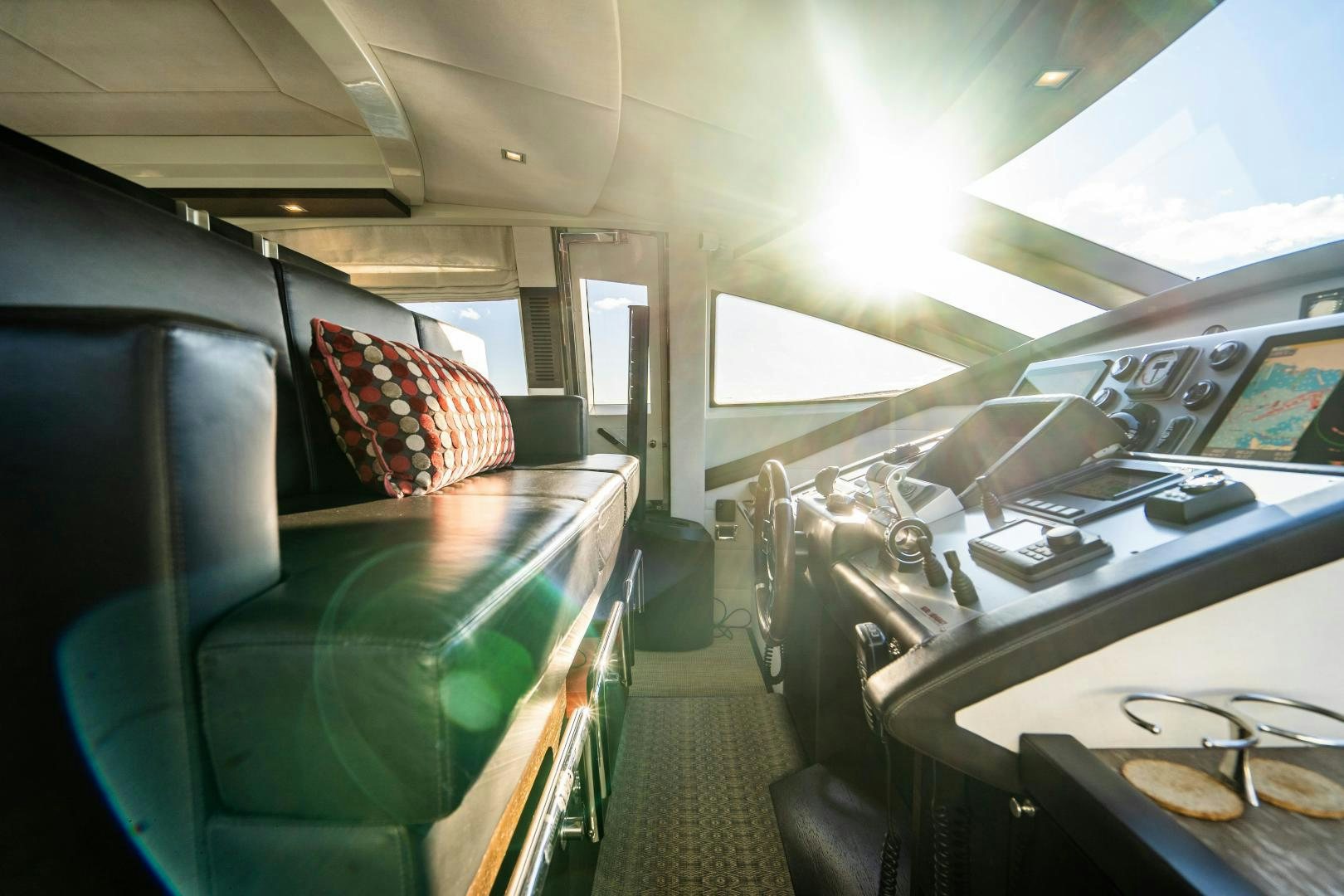 the inside of a plane aboard PLANE II SEA Yacht for Sale