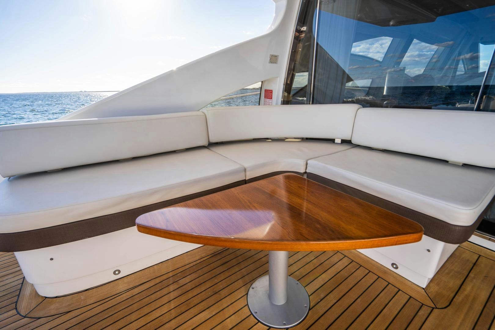 a table on a boat aboard PLANE II SEA Yacht for Sale