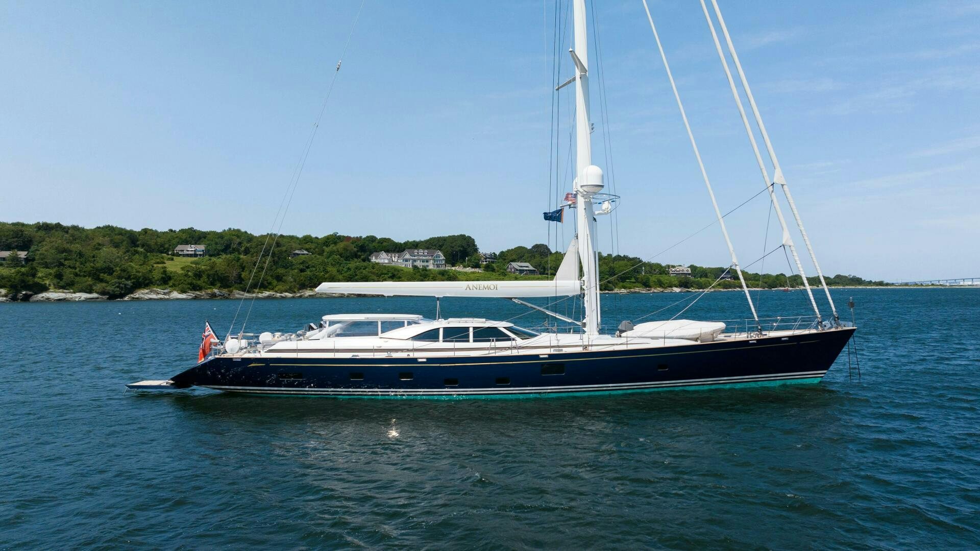a boat on the water aboard ANEMOI Yacht for Sale