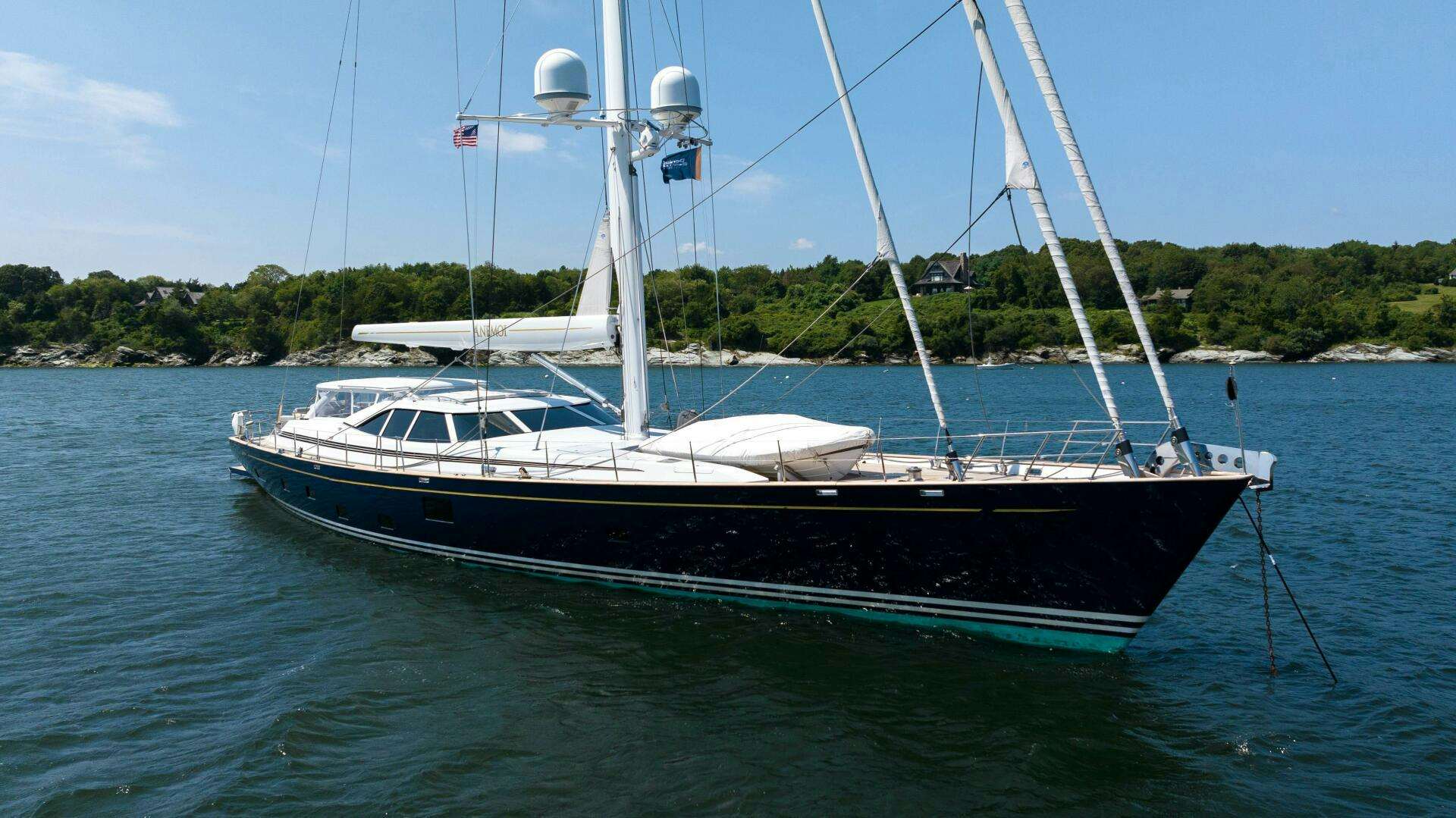 a boat on the water aboard ANEMOI Yacht for Sale