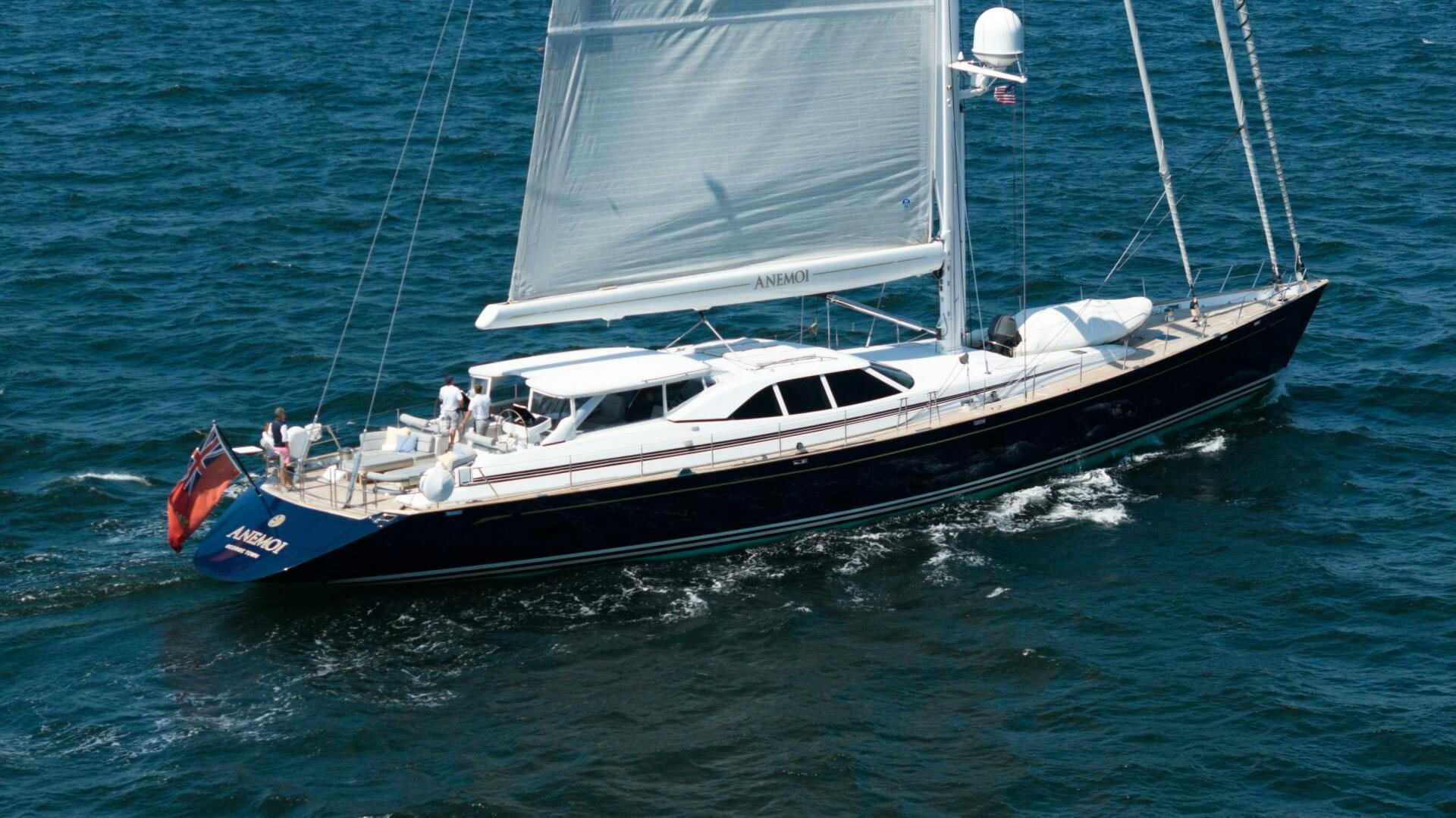 a boat on the water aboard ANEMOI Yacht for Sale