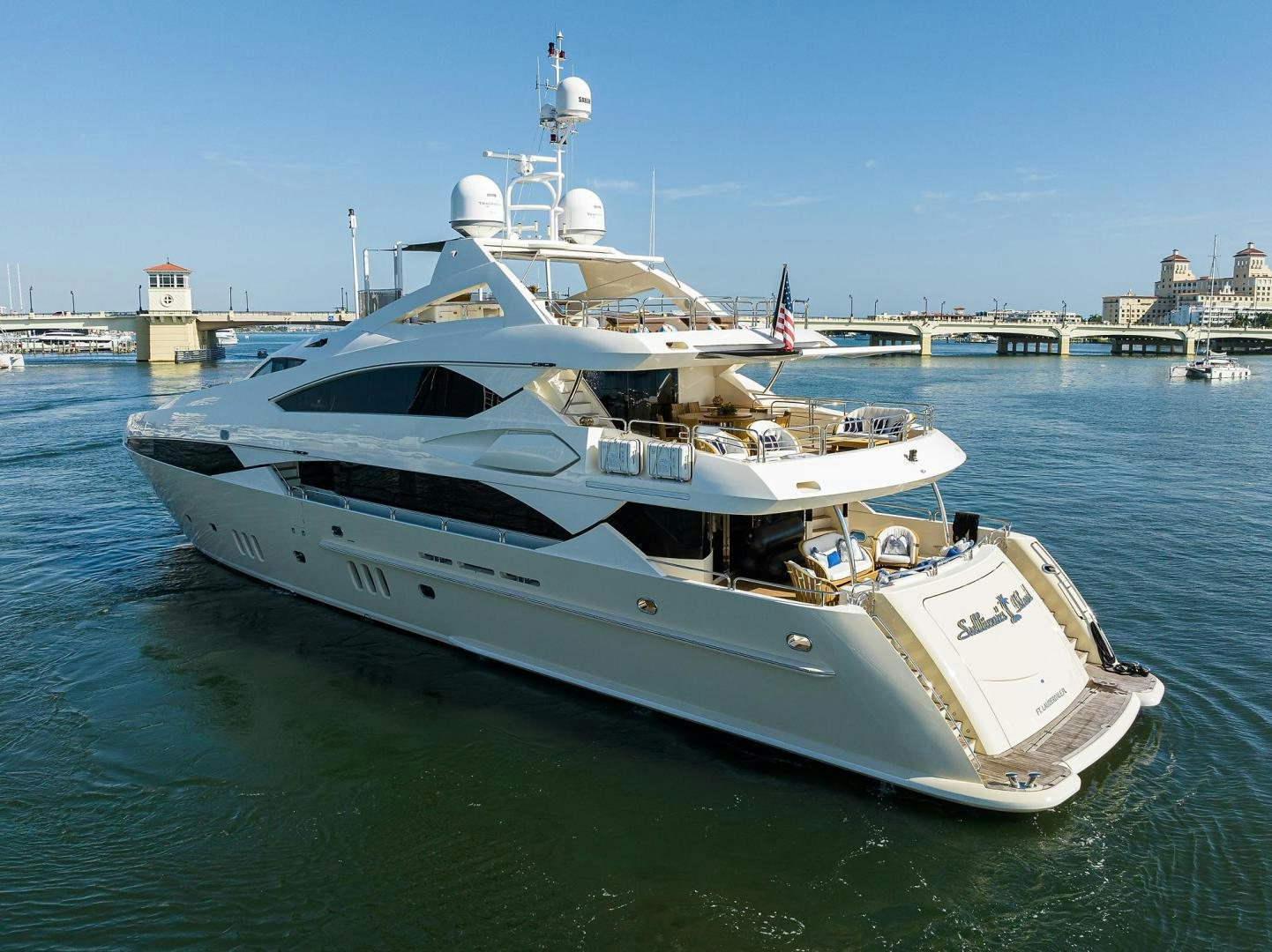 a white yacht in the water aboard SULLIVAN'S ISLAND Yacht for Sale