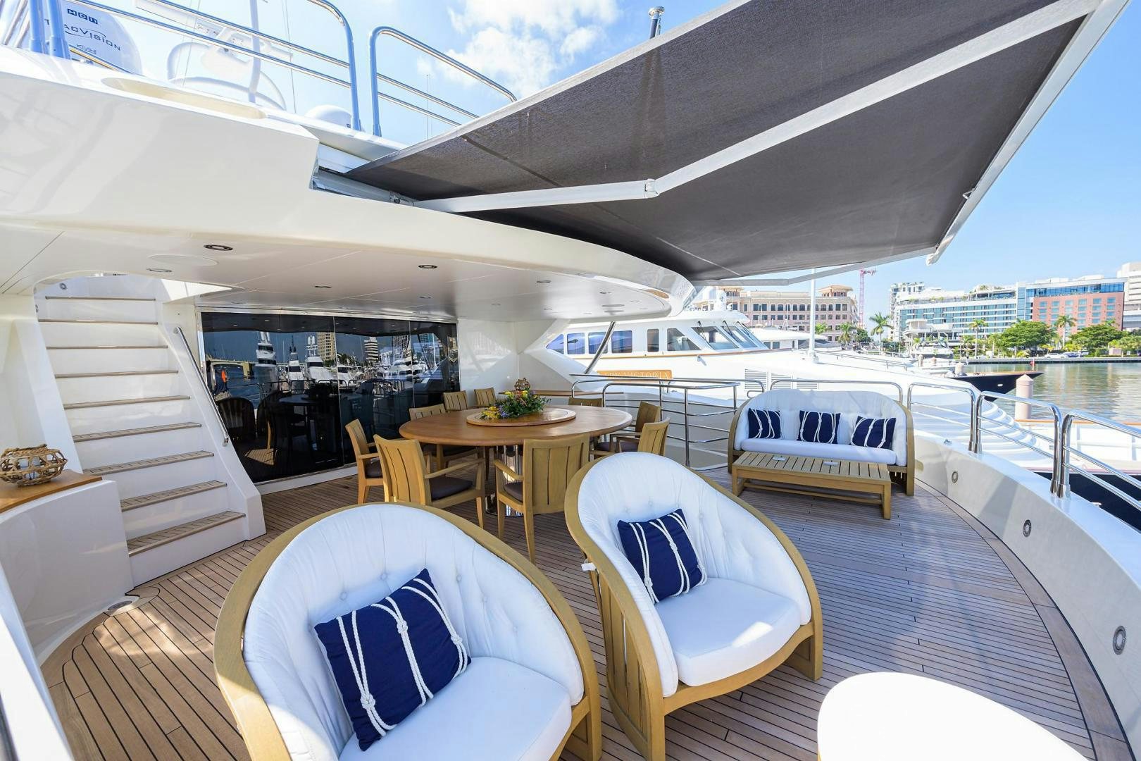 a boat on a deck aboard SULLIVAN'S ISLAND Yacht for Sale