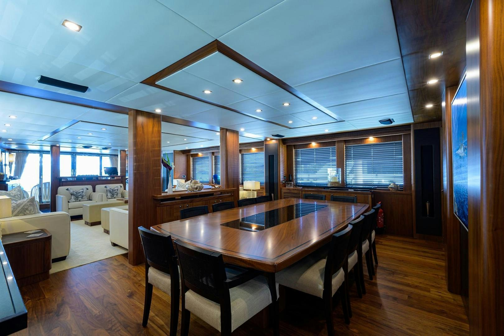 a large kitchen and dining area aboard SULLIVAN'S ISLAND Yacht for Sale