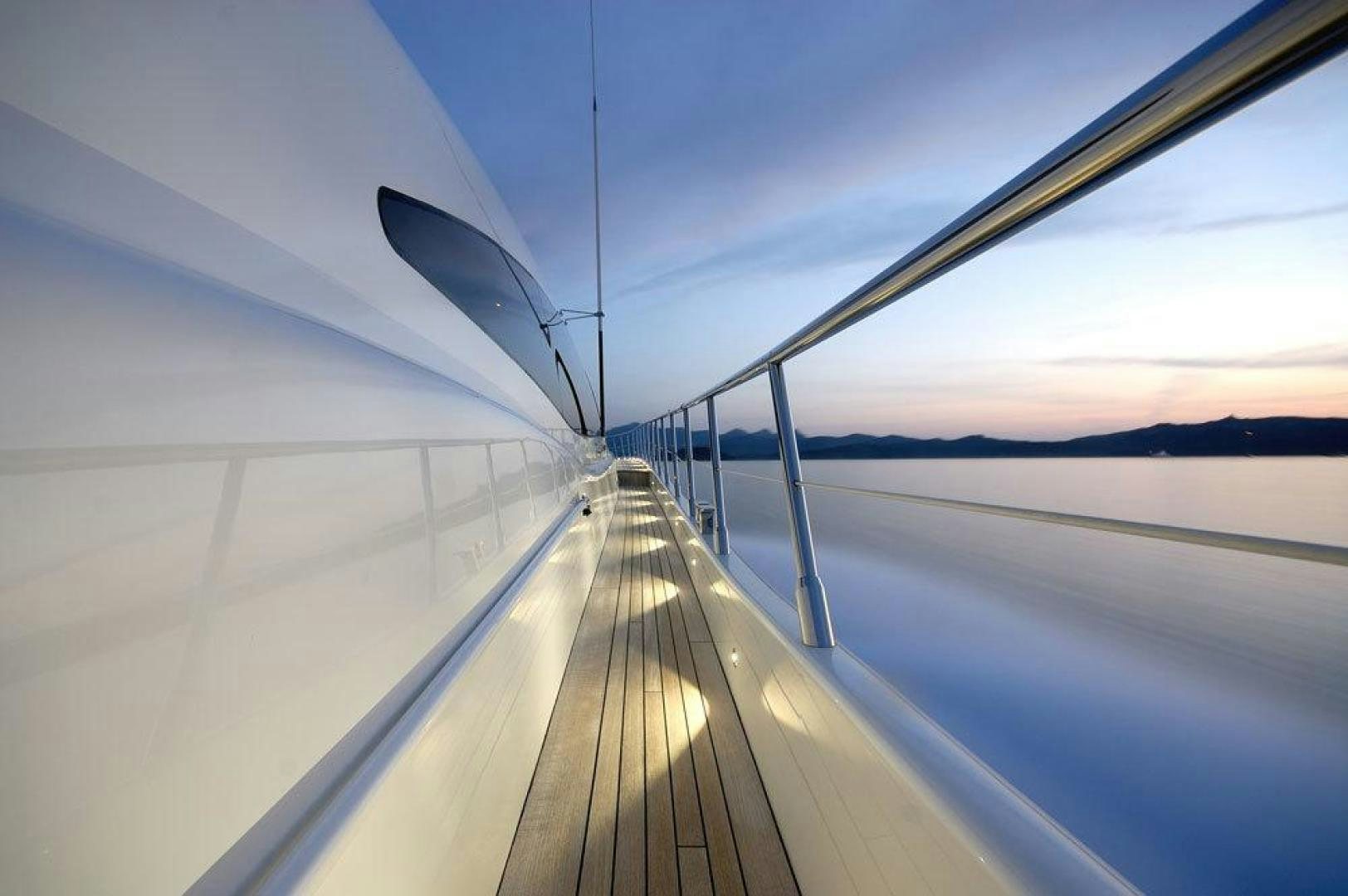 a view of a boat deck aboard ARES Yacht for Sale