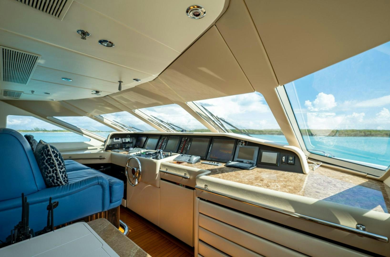 inside of a boat aboard GRADE I Yacht for Sale