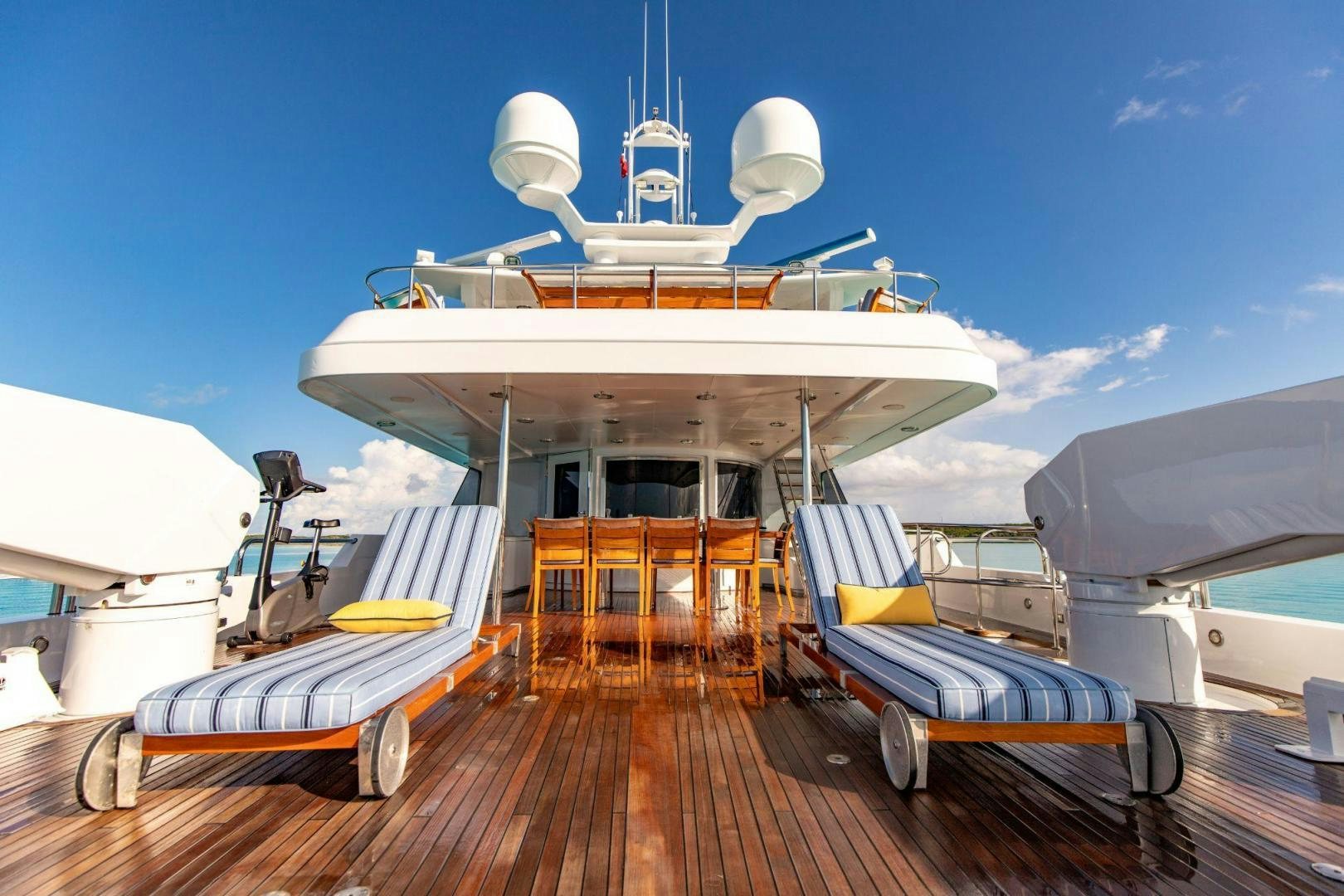 a boat on a dock aboard GRADE I Yacht for Sale