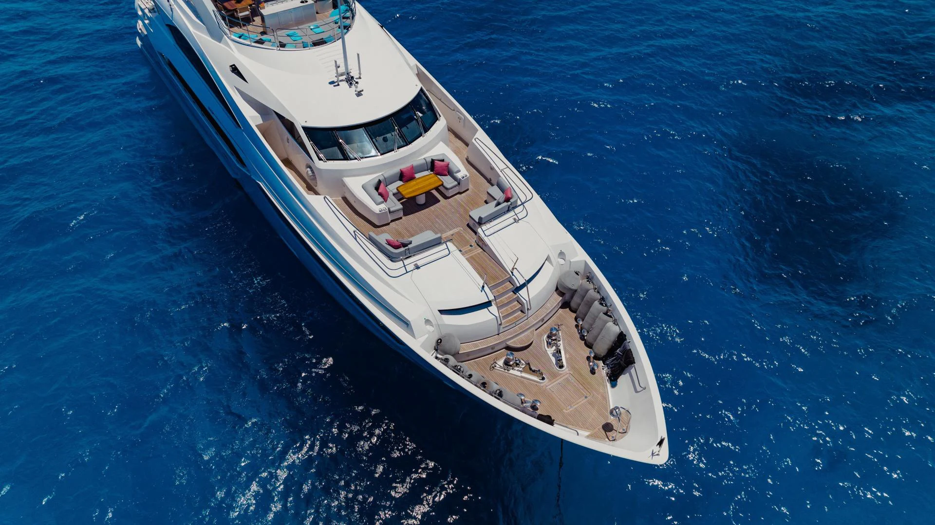 a boat in the water aboard TAYRONA Yacht for Sale