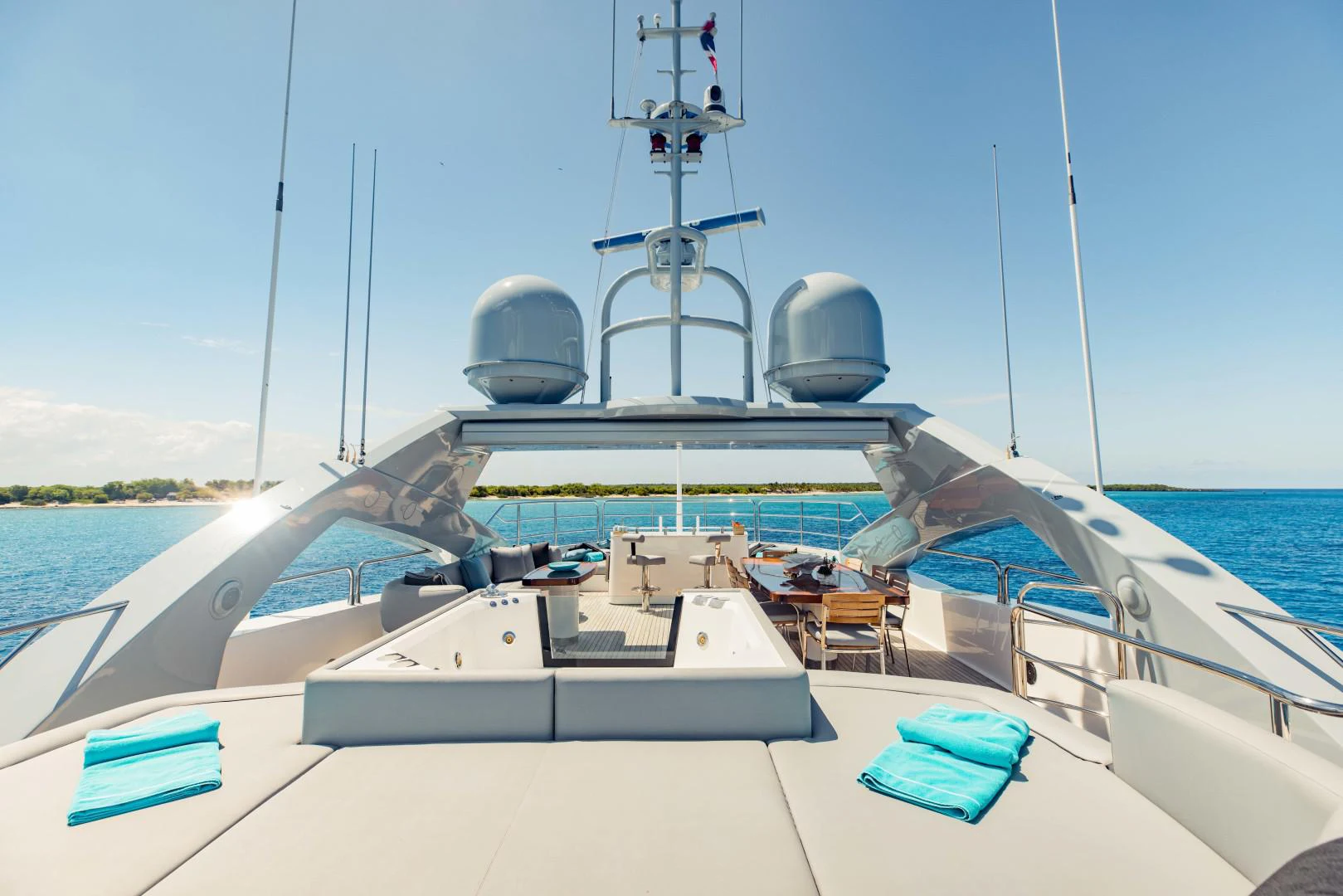 a boat on the water aboard TAYRONA Yacht for Sale