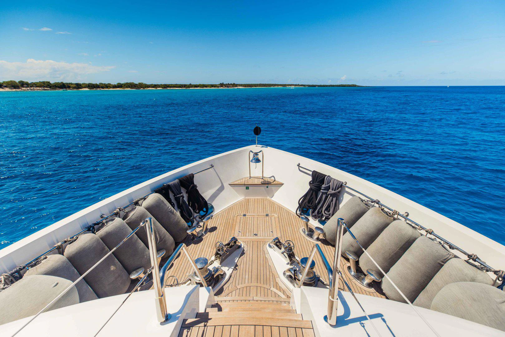 a boat on the water aboard TAYRONA Yacht for Sale