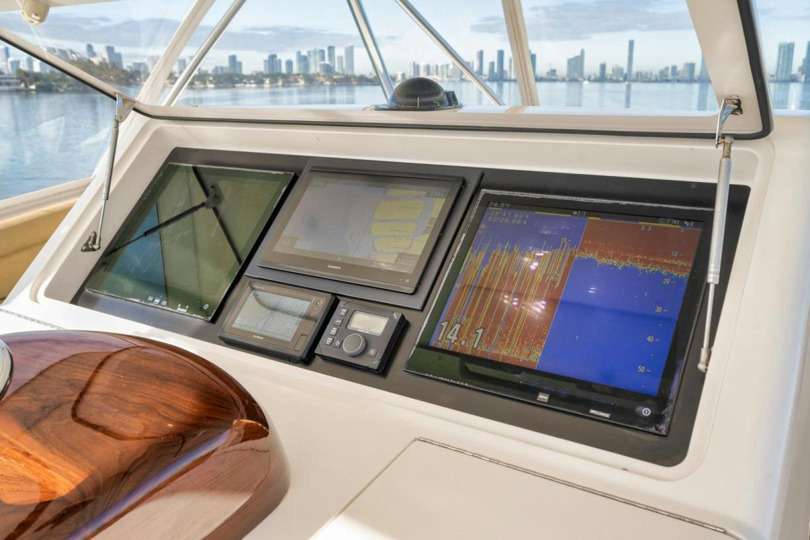 a screenshot of a video game aboard 68 VIKING Yacht for Sale