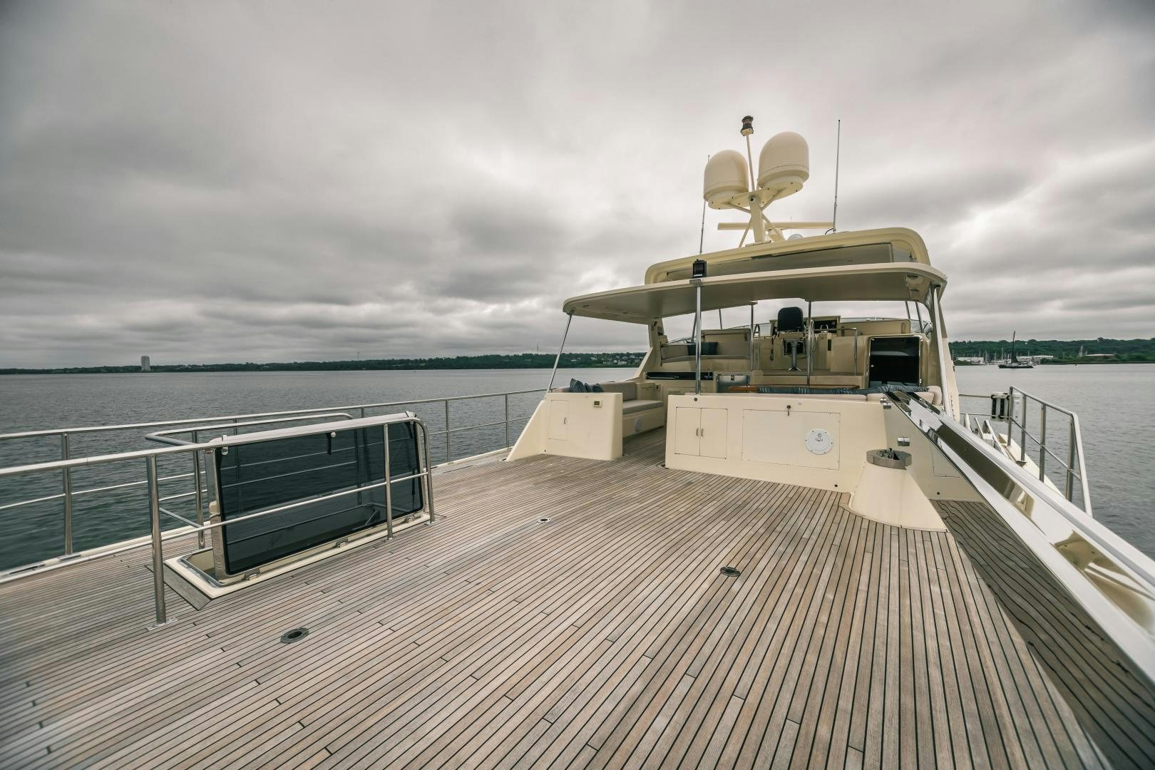 a boat on a dock aboard PRETTY LADY Yacht for Sale