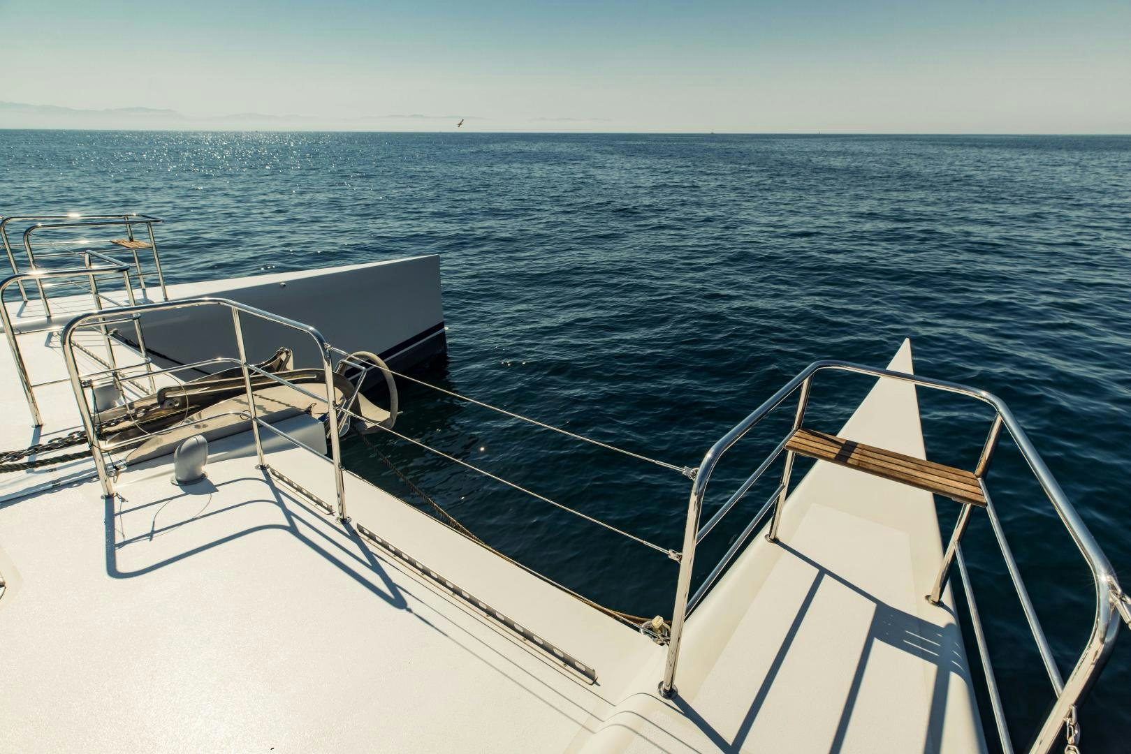 a boat on the water aboard IETA Yacht for Sale