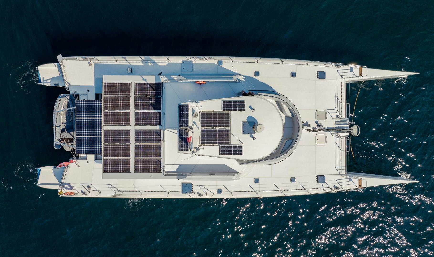 a satellite in space aboard IETA Yacht for Sale