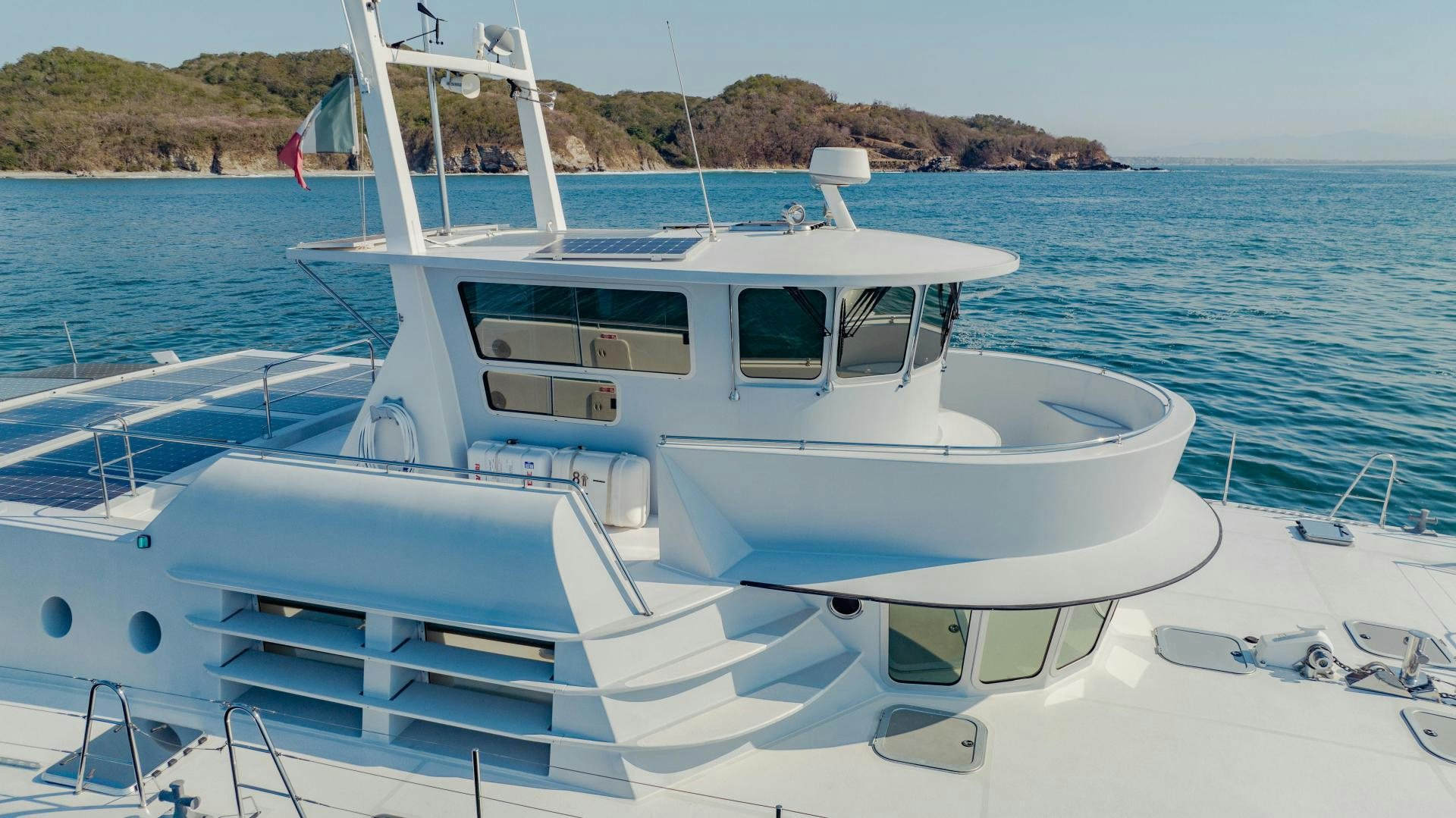 a boat on the water aboard IETA Yacht for Sale