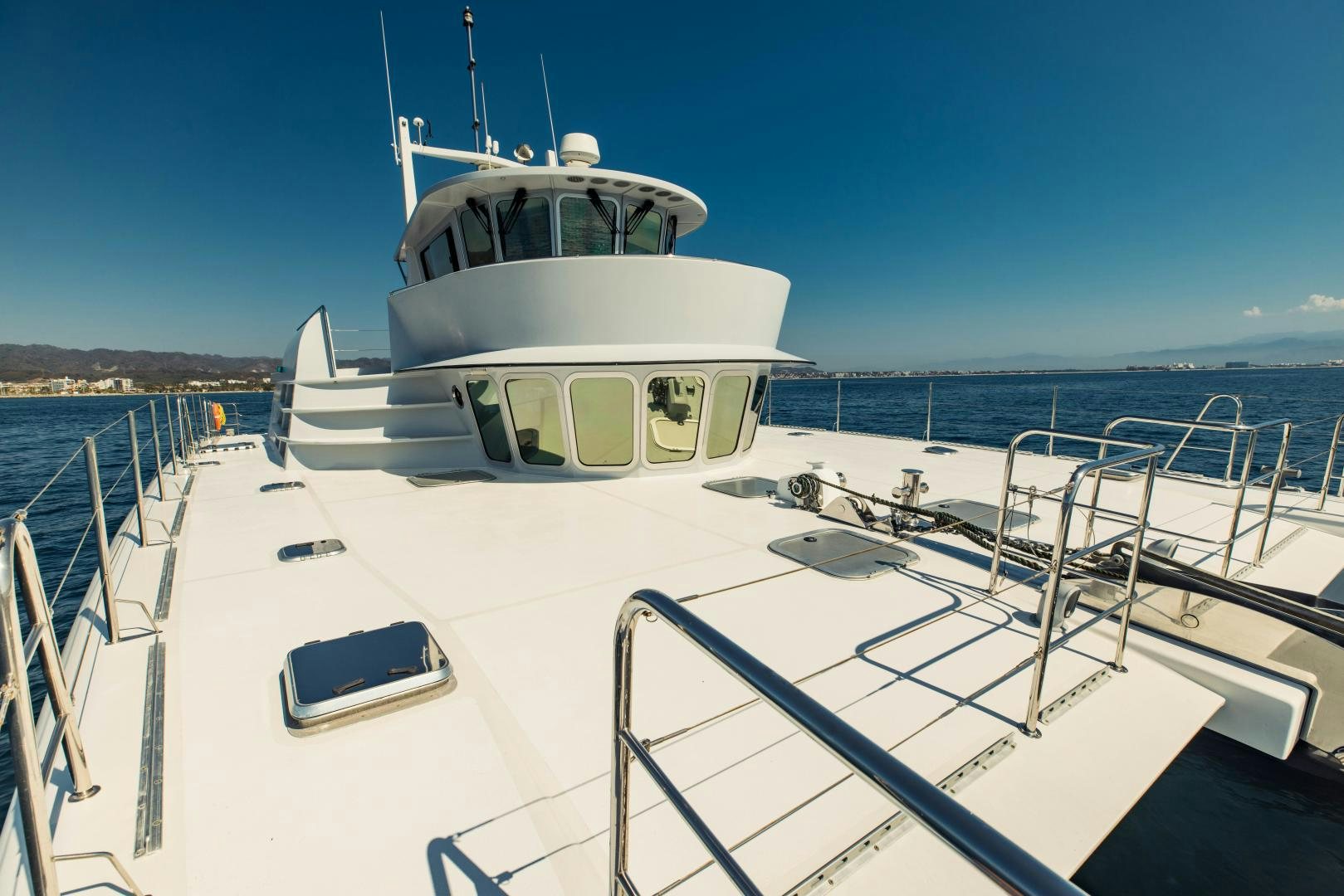 a boat on the water aboard IETA Yacht for Sale