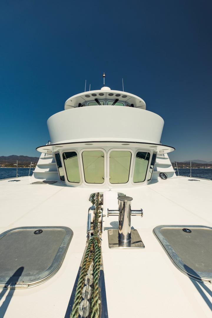 a white building with a dome roof aboard IETA Yacht for Sale