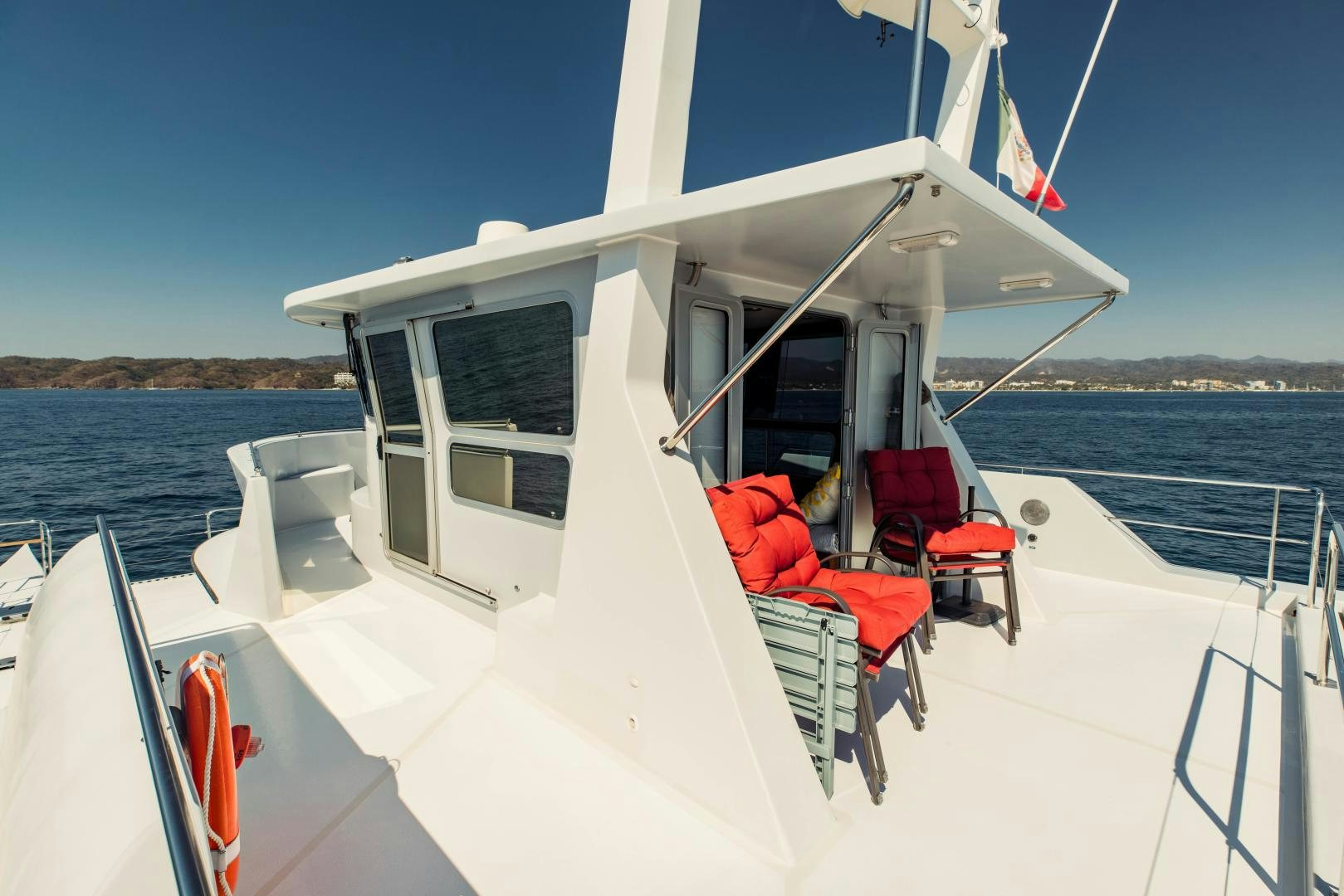 a boat on the water aboard IETA Yacht for Sale