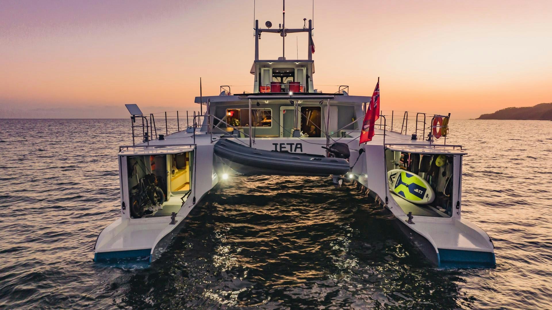 a couple of boats in the water aboard IETA Yacht for Sale