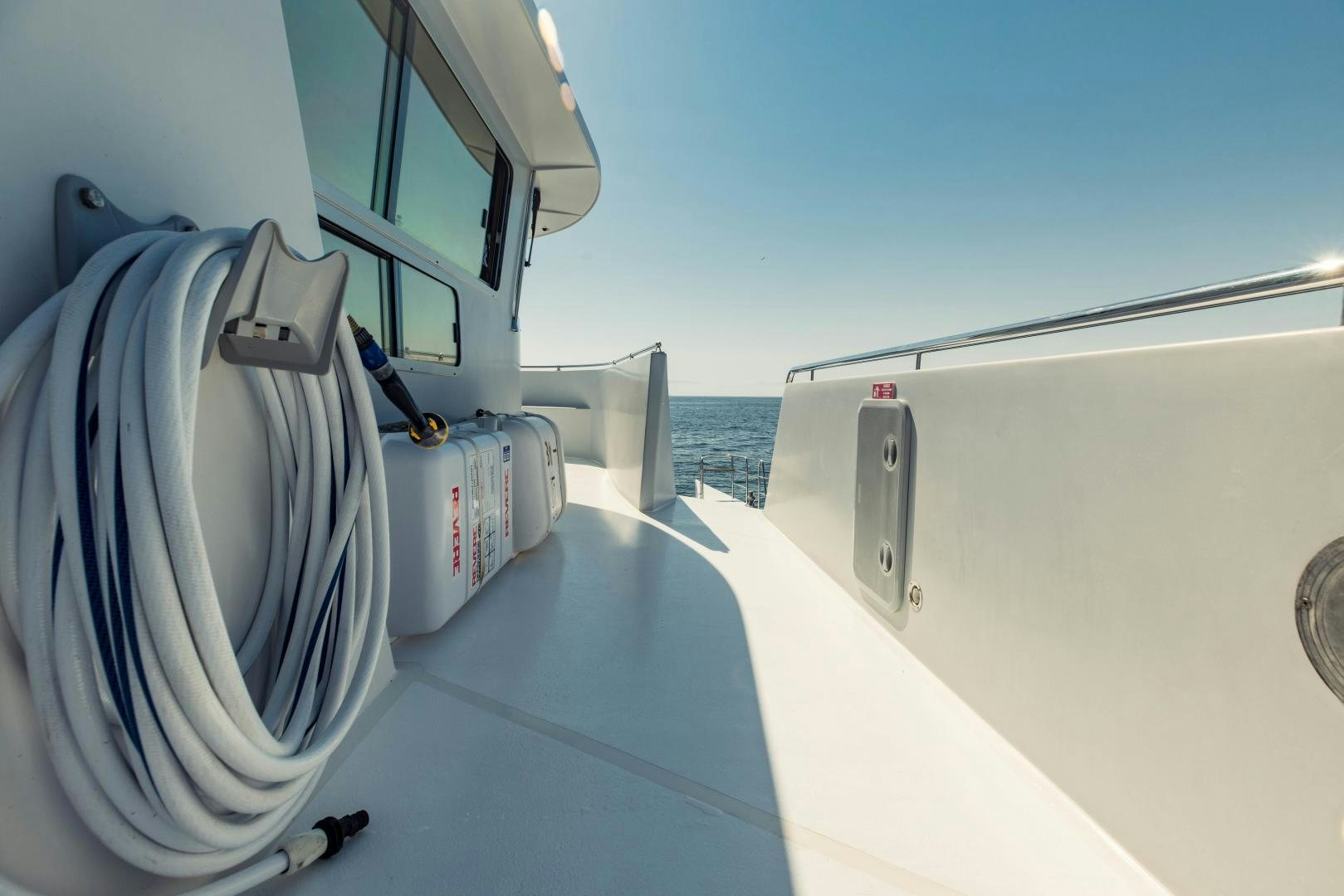 a close-up of a boat aboard IETA Yacht for Sale