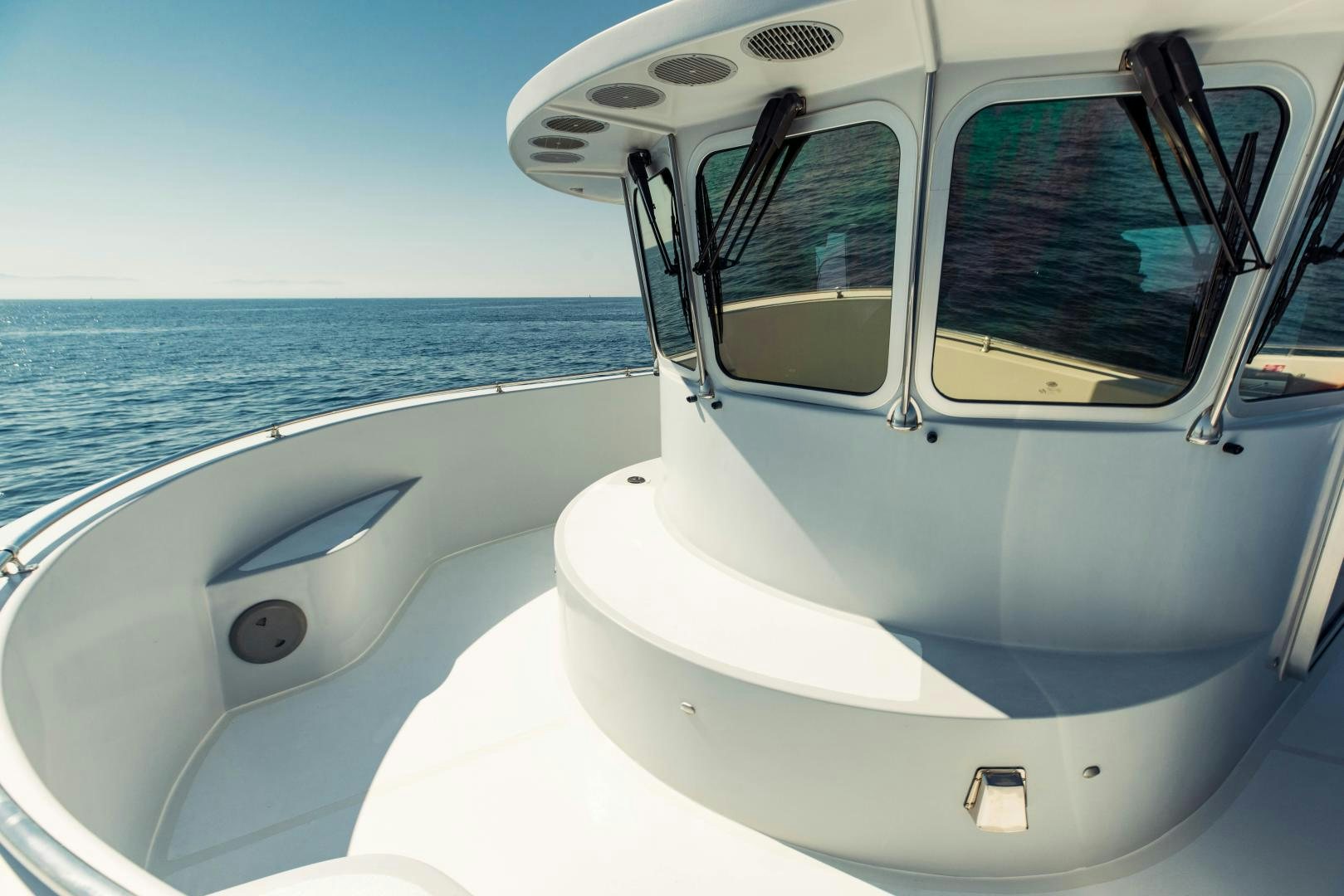 the front of a boat aboard IETA Yacht for Sale