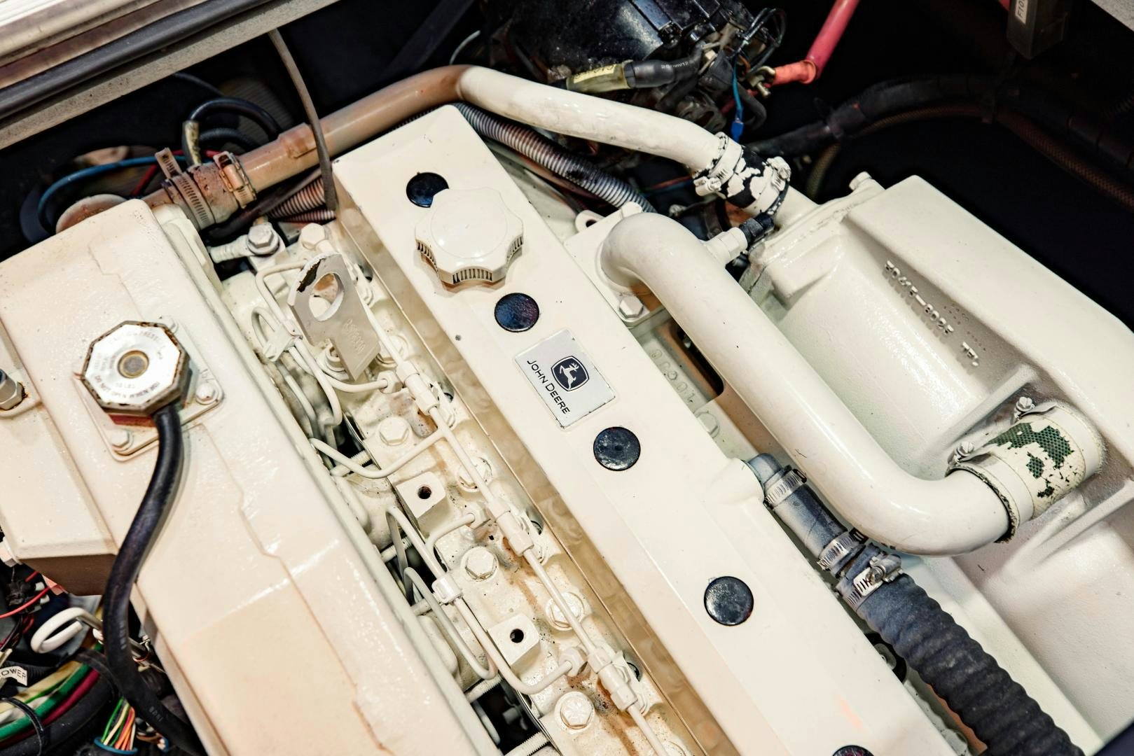 a white machine with a white panel aboard IETA Yacht for Sale