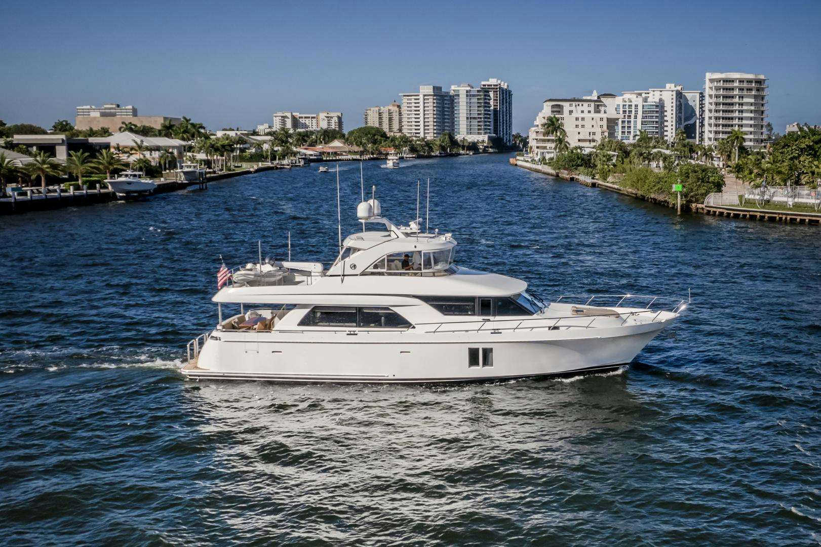 a white yacht in the water aboard JOURNEY Yacht for Sale