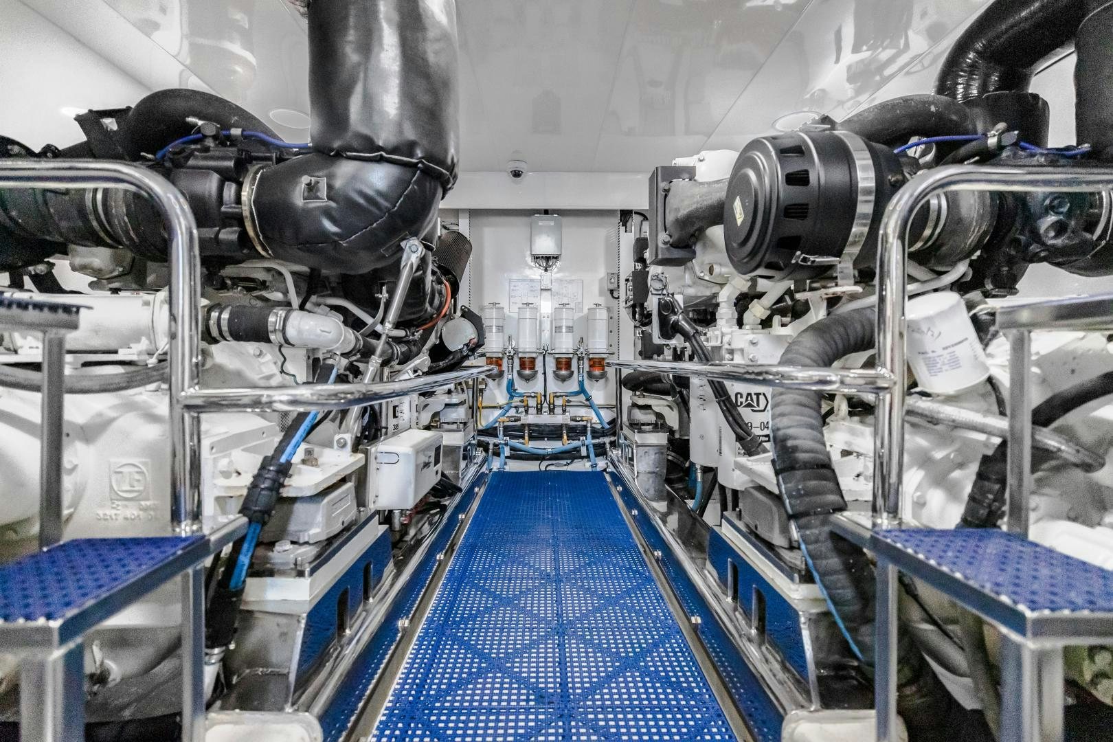 a large machine with many wires aboard JOURNEY Yacht for Sale