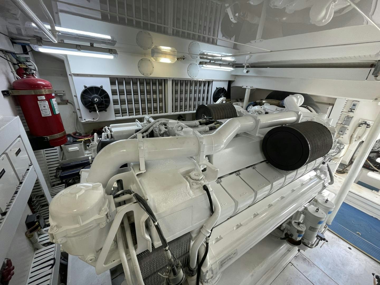 a large room with machinery aboard ONIX Yacht for Sale