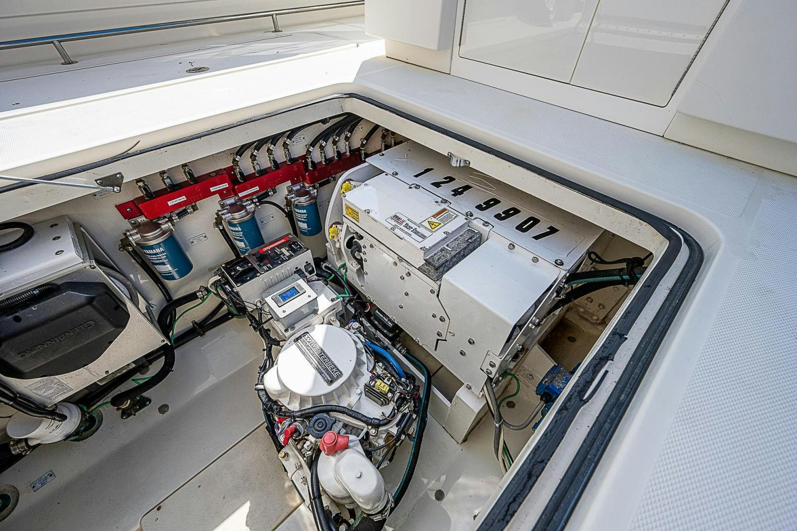 a close-up of a machine aboard S3XY Yacht for Sale
